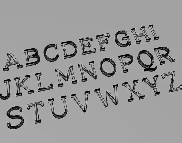 Ronysiswadi10 Text Font 3D Printing STL Collection