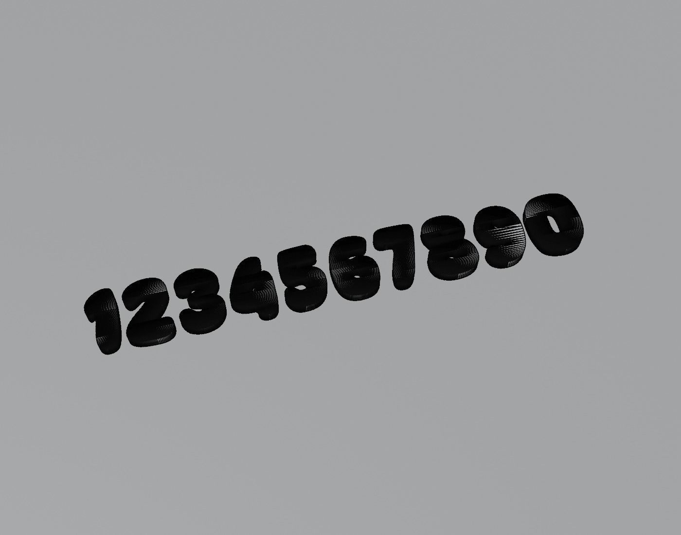 SuperFoods Text Font 3D Printing STL Collection 3D print model_2