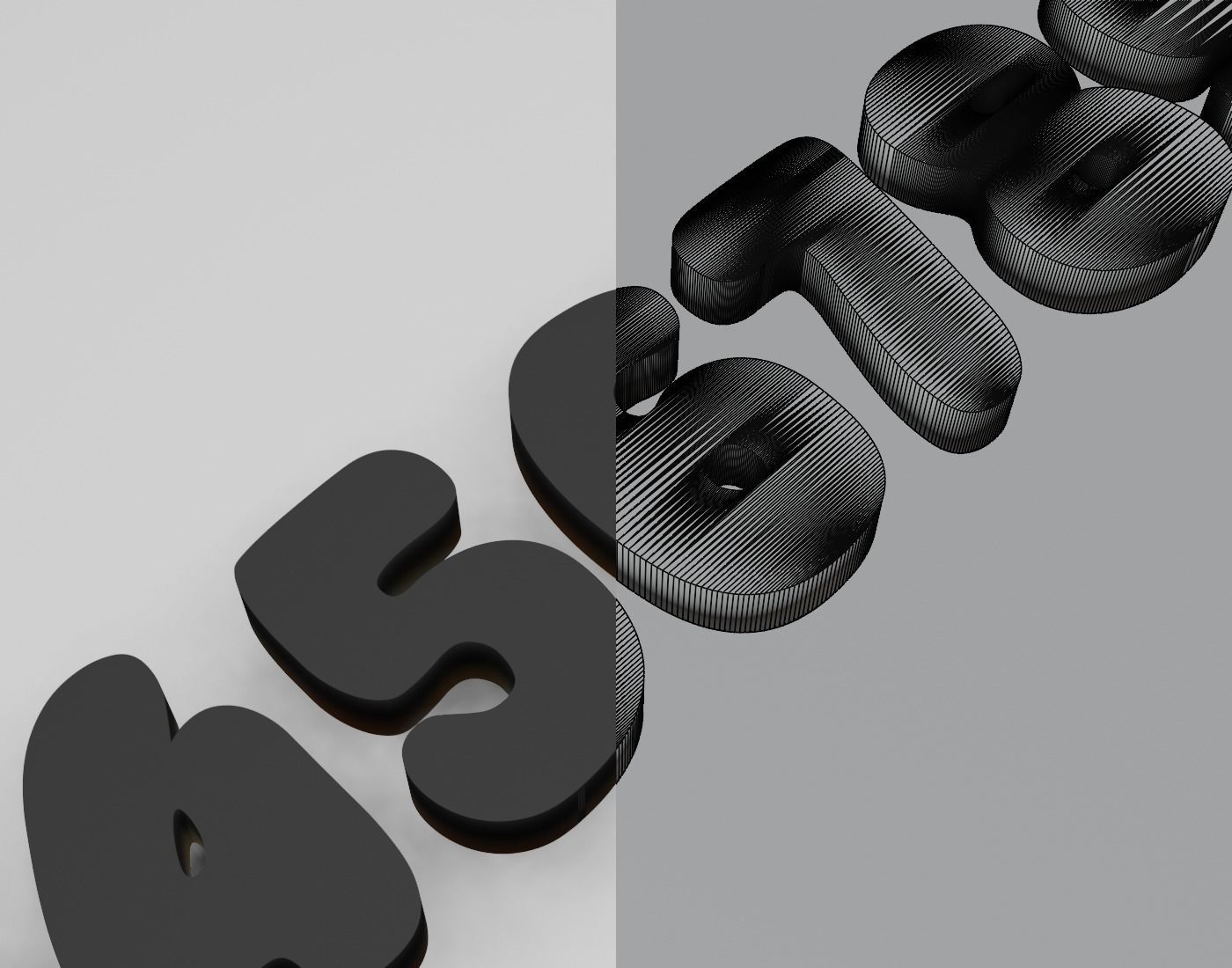 SuperFoods Text Font 3D Printing STL Collection 3D print model_4