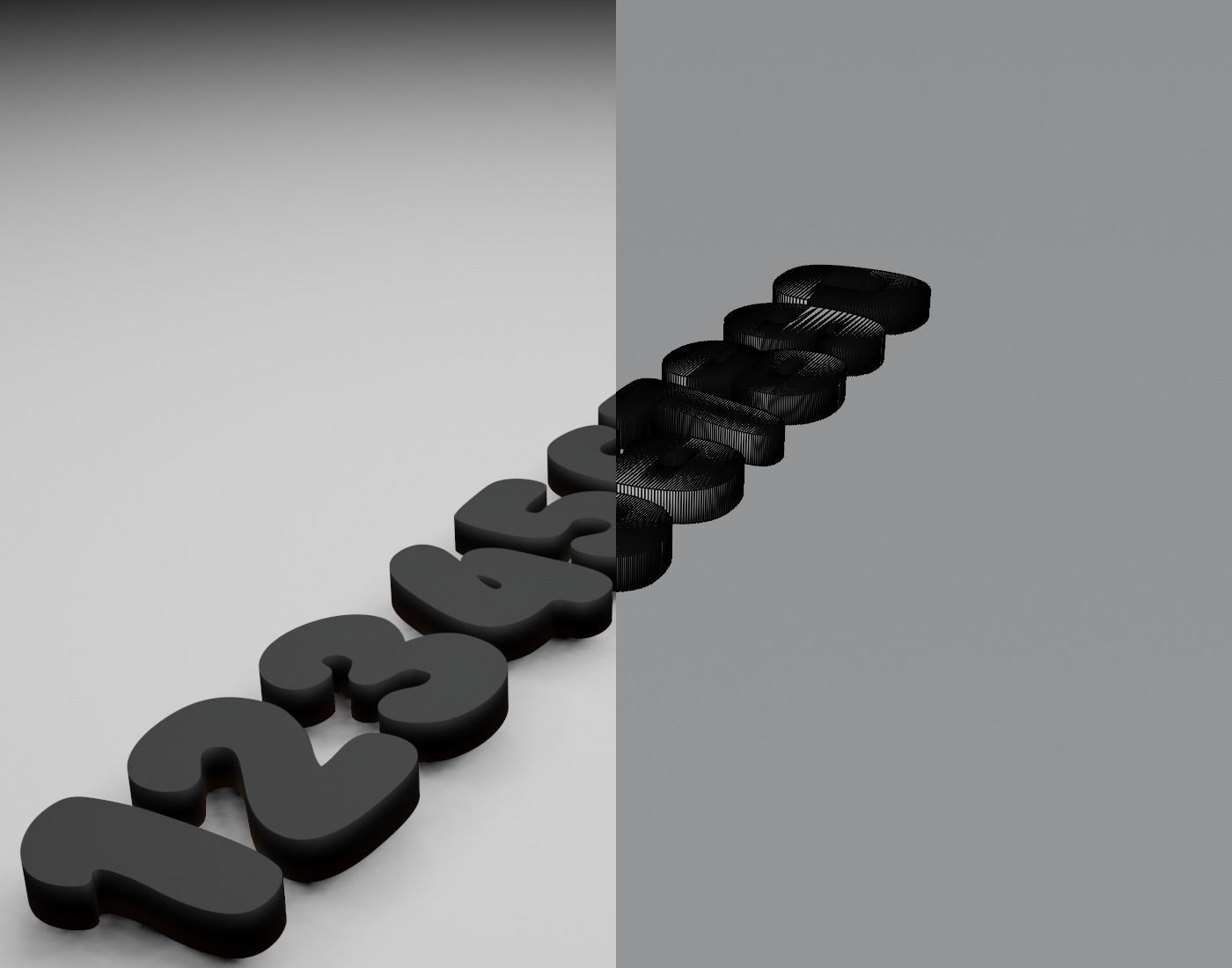 SuperFoods Text Font 3D Printing STL Collection 3D print model_11