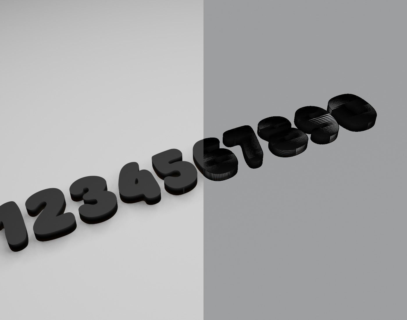 SuperFoods Text Font 3D Printing STL Collection 3D print model_8