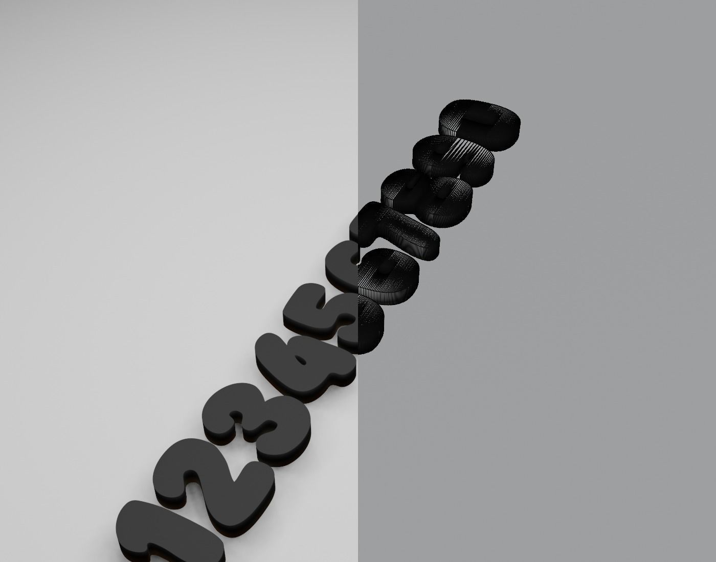 SuperFoods Text Font 3D Printing STL Collection 3D print model_12