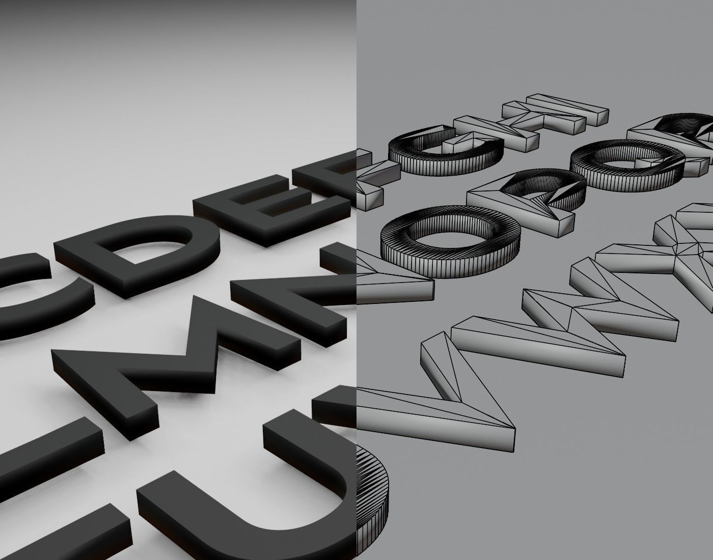 Nesathoberyl Text Font 3D Printing STL Collection 3D print model_9