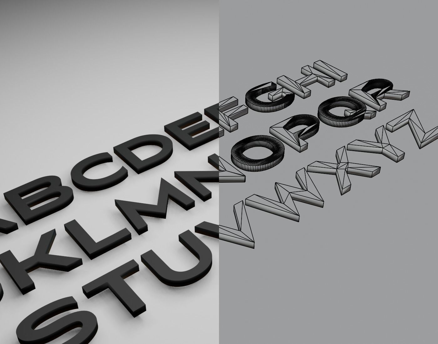 Nesathoberyl Text Font 3D Printing STL Collection 3D print model_13