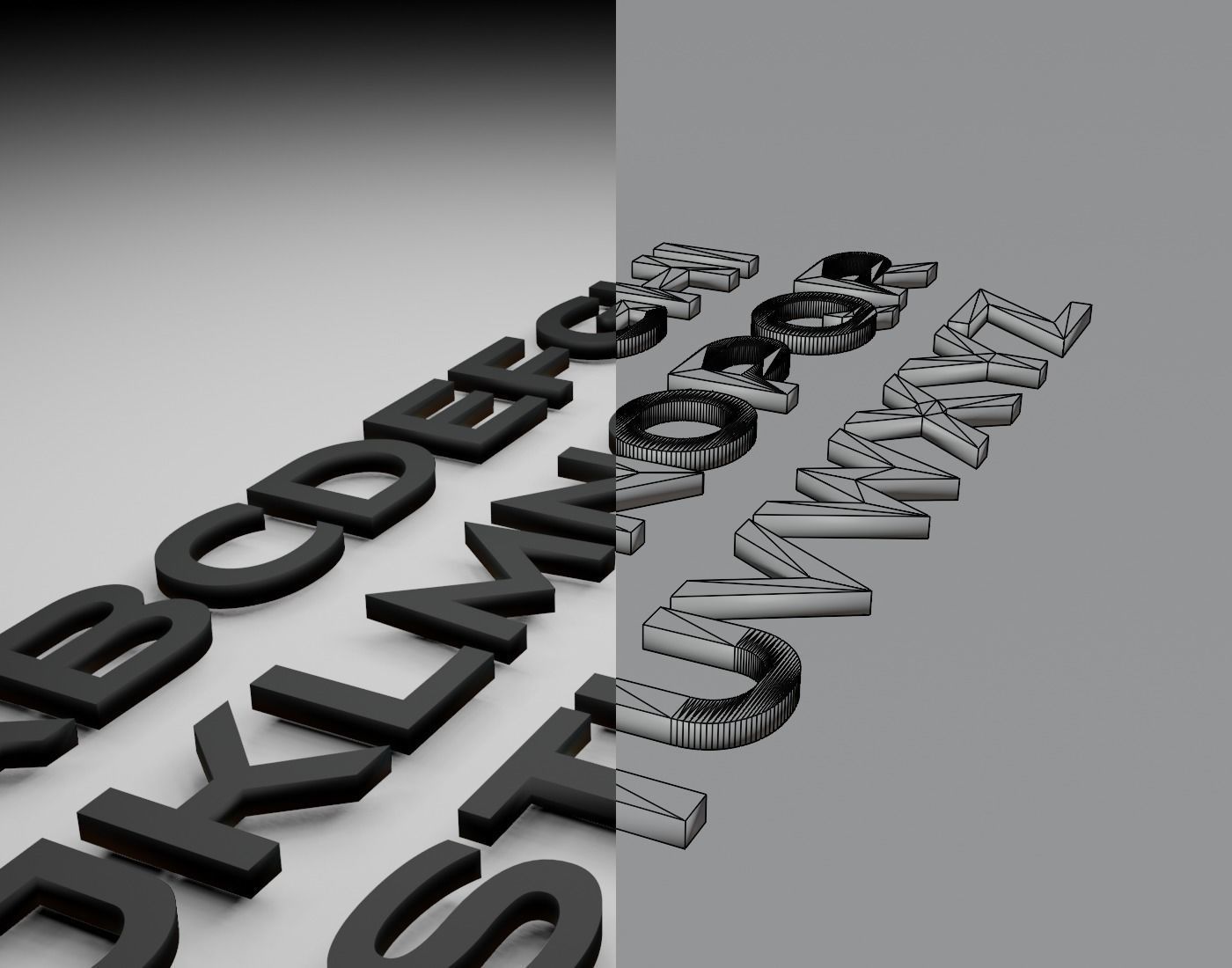 Nesathoberyl Text Font 3D Printing STL Collection 3D print model_15
