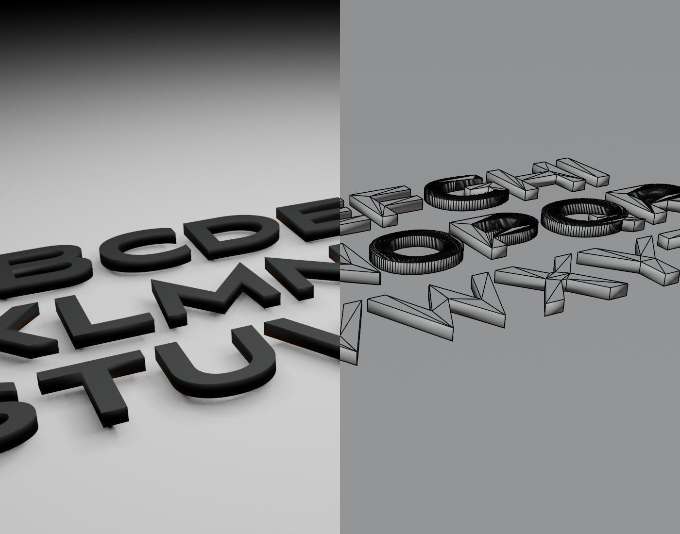 Nesathoberyl Text Font 3D Printing STL Collection 3D print model_10
