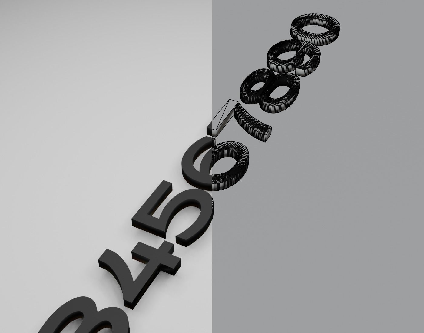 Nesathoberyl Text Font 3D Printing STL Collection 3D print model_12