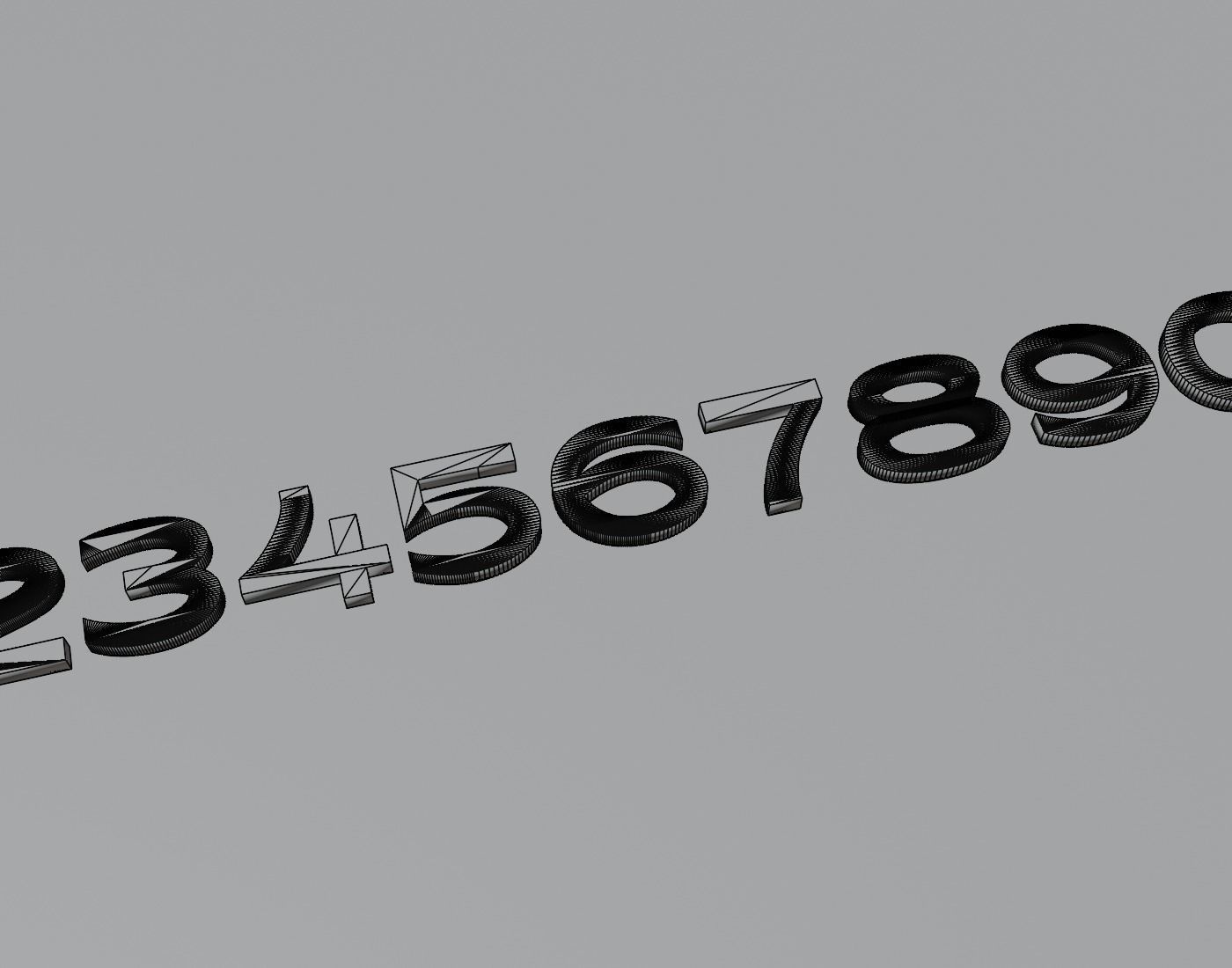 Nesathoberyl Text Font 3D Printing STL Collection 3D print model_2