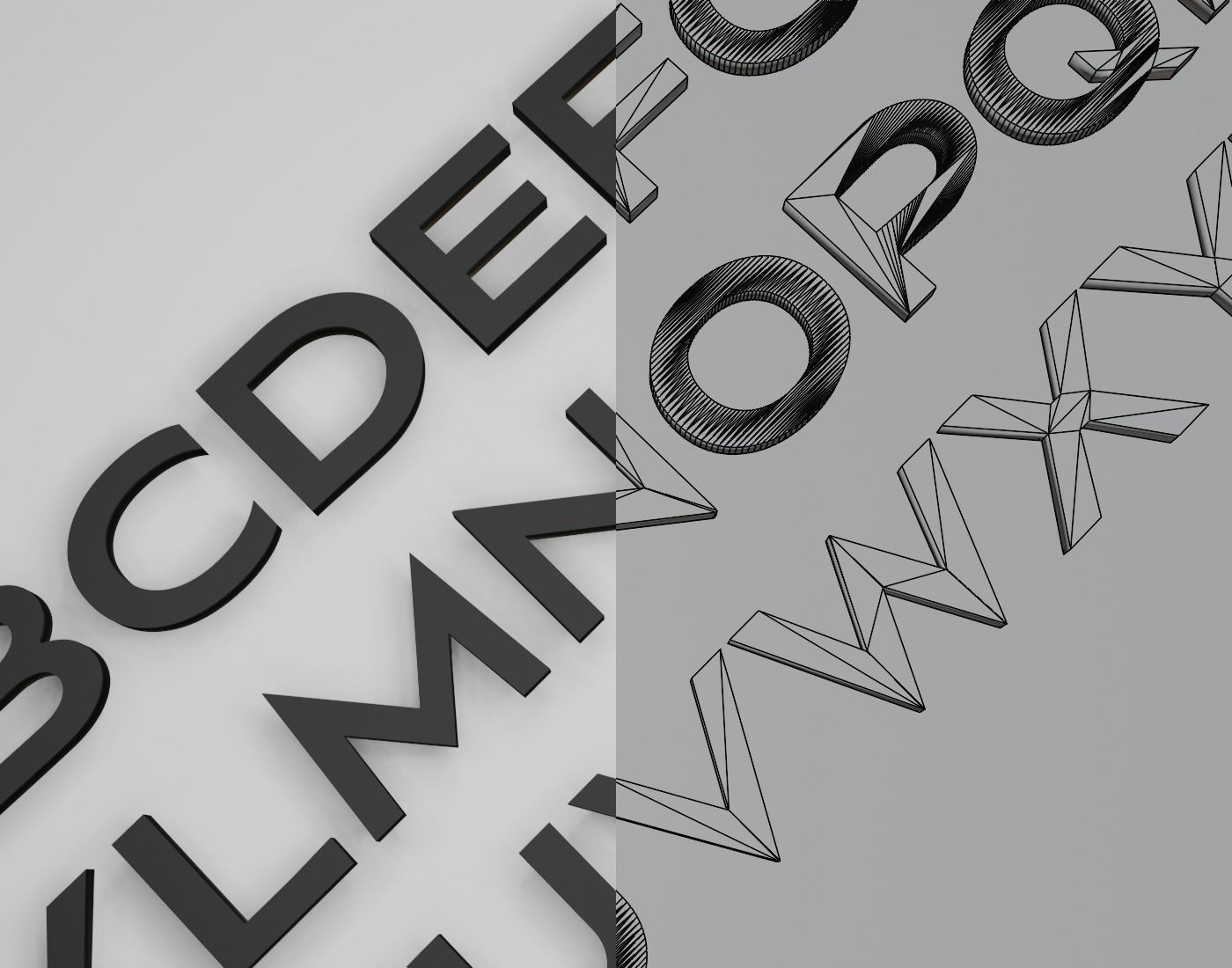 Nesathoberyl Text Font 3D Printing STL Collection 3D print model_5