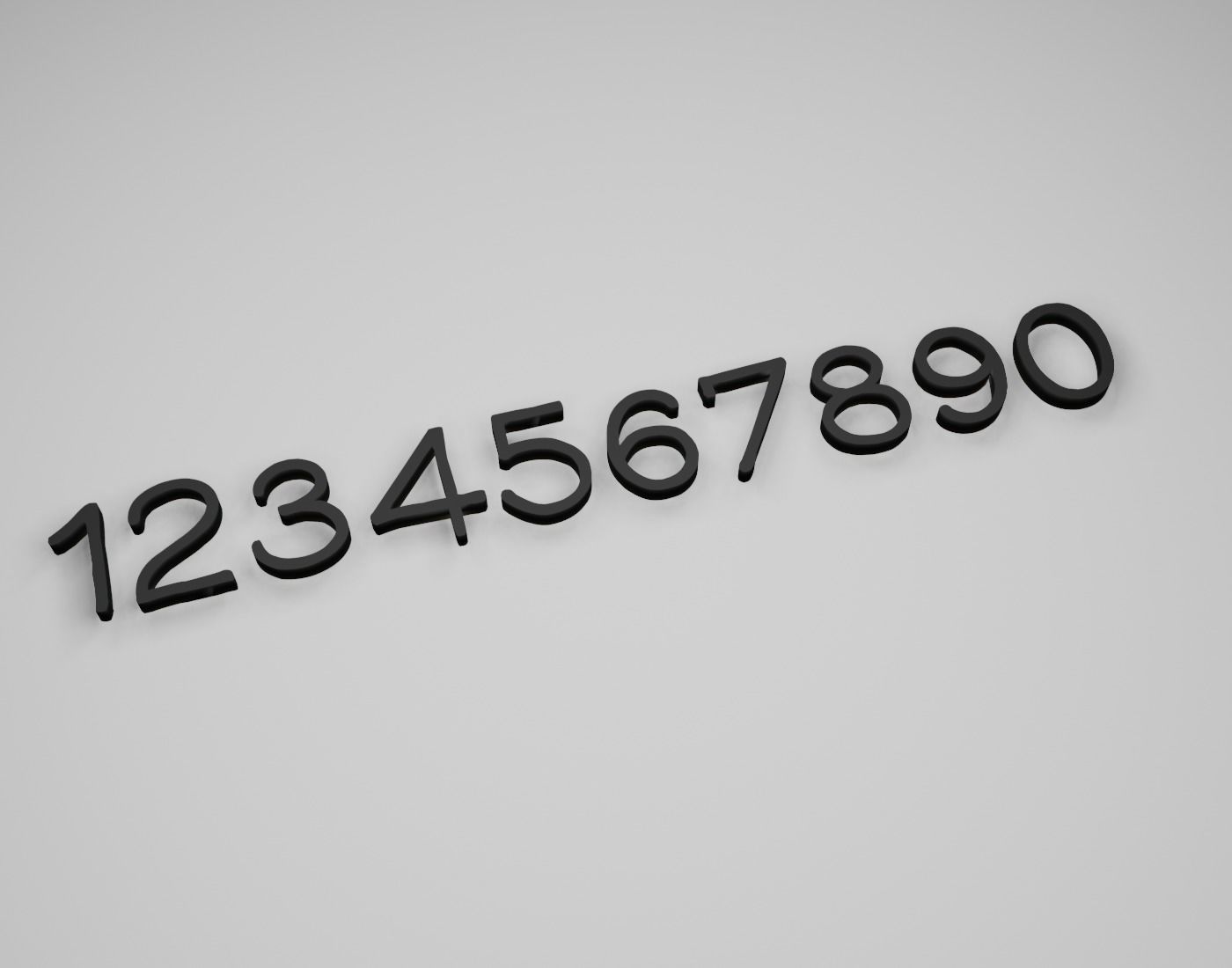 Ronysiswadi15 Text Font 3D Printing STL Collection 3D print model_3