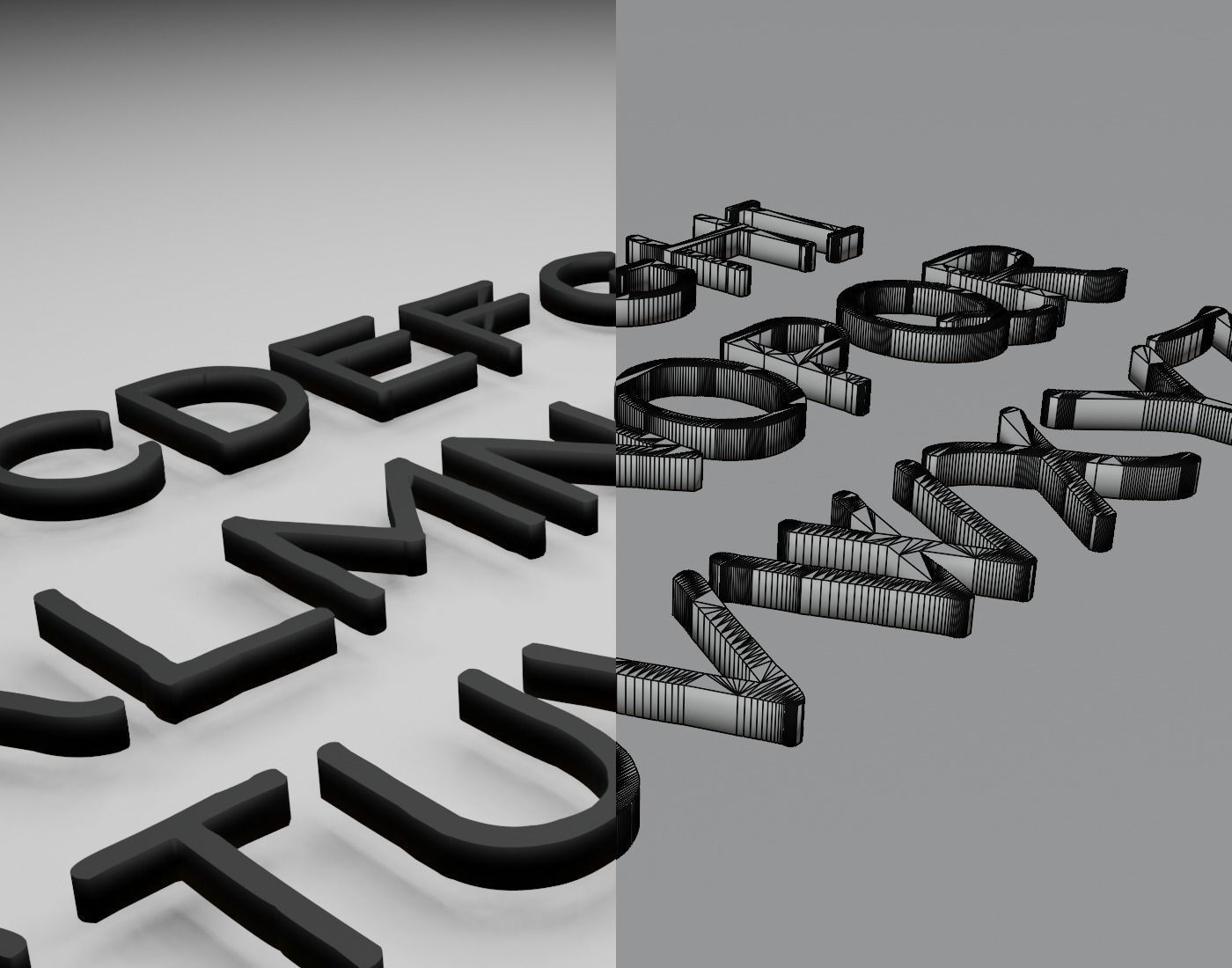 Ronysiswadi15 Text Font 3D Printing STL Collection 3D print model_9