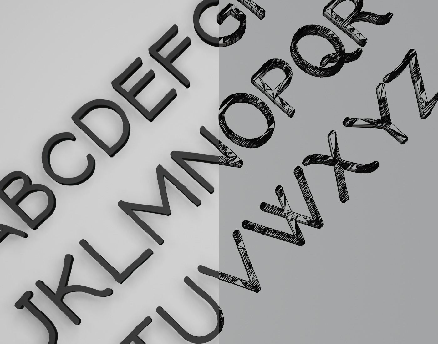 Ronysiswadi15 Text Font 3D Printing STL Collection 3D print model_5