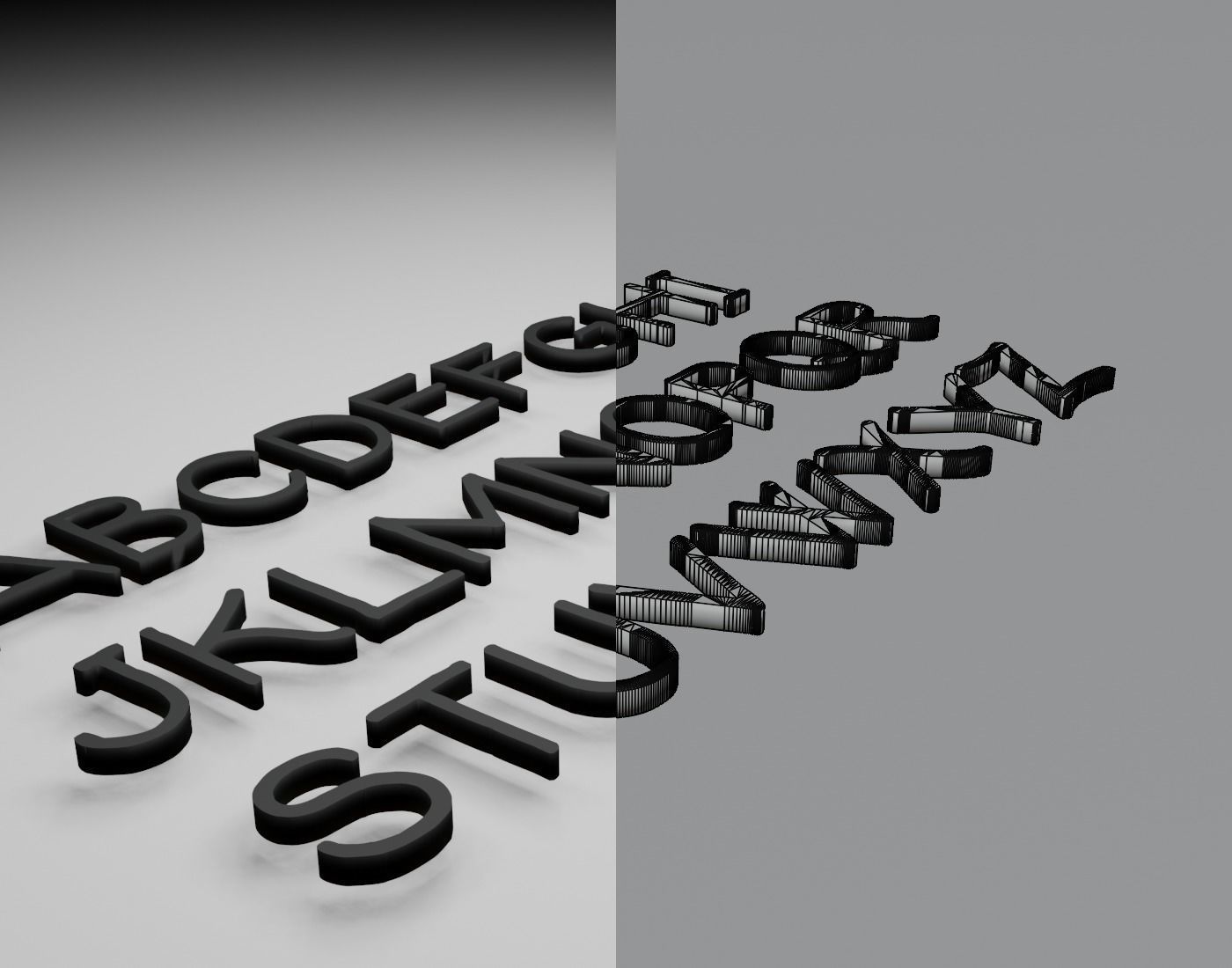 Ronysiswadi15 Text Font 3D Printing STL Collection 3D print model_14