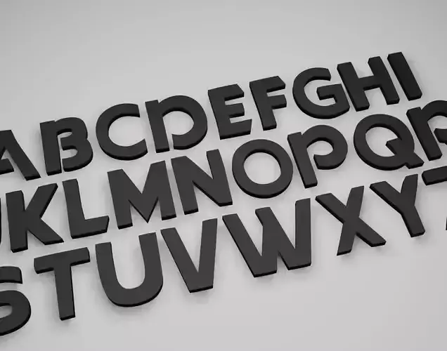 ChailceNogginRegular Text Font 3D Printing STL Collection