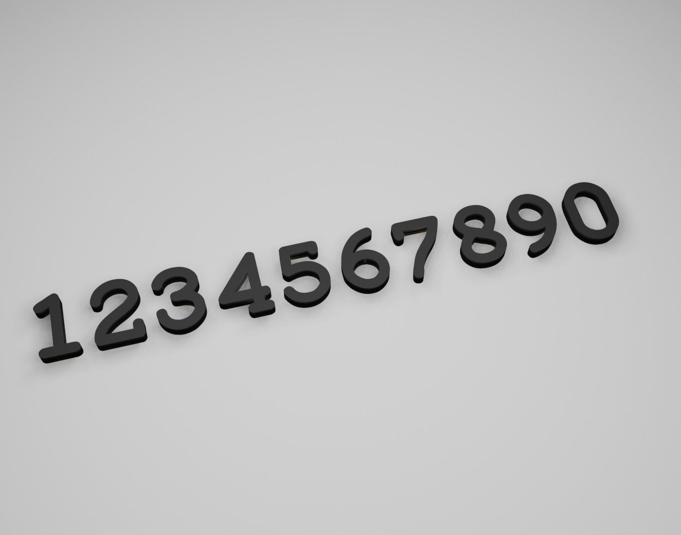 Ronysiswadi9Bold Text Font 3D Printing STL Collection 3D print model_3