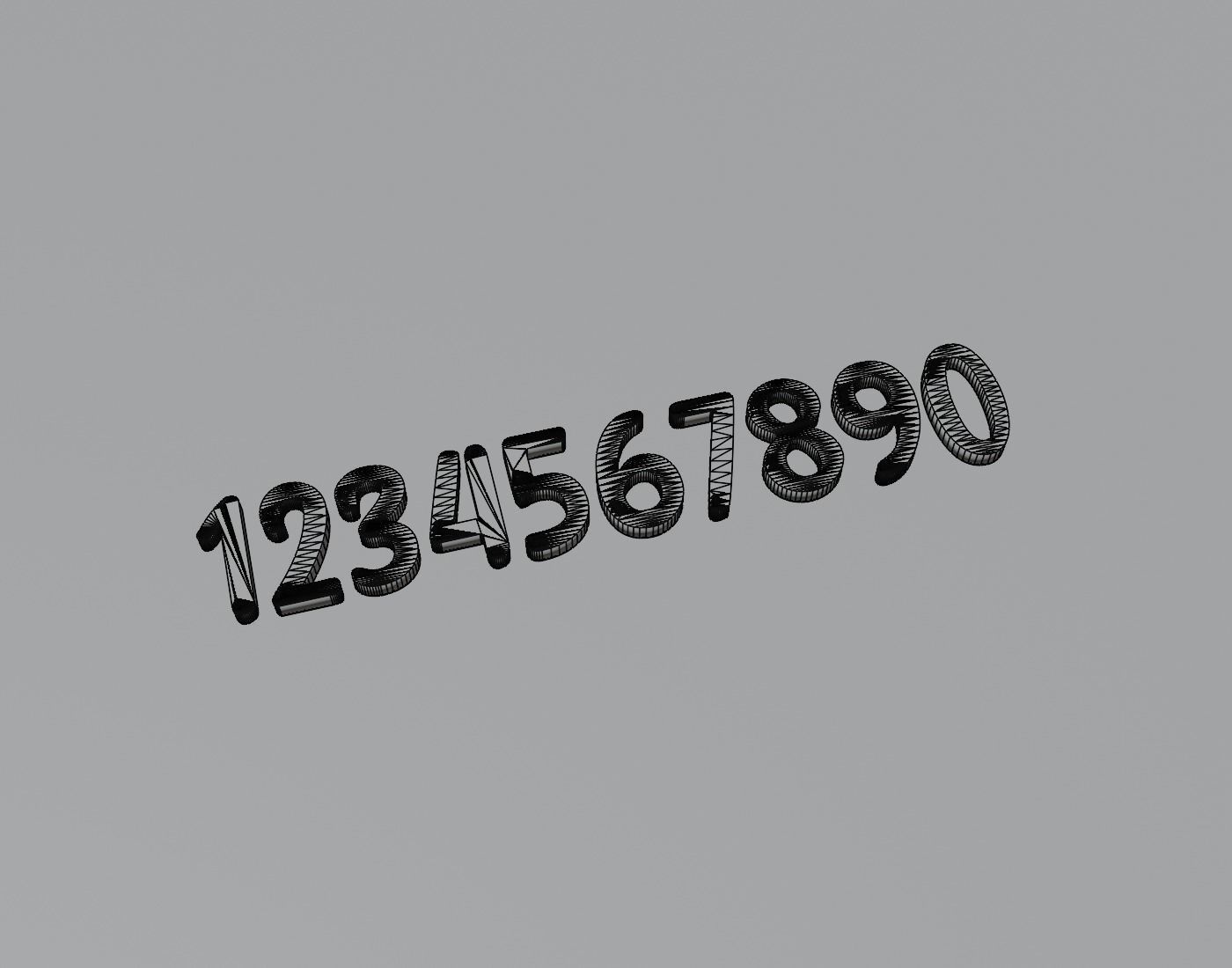 SunnyspellsRegular Text Font 3D Printing STL Collection 3D print model_2