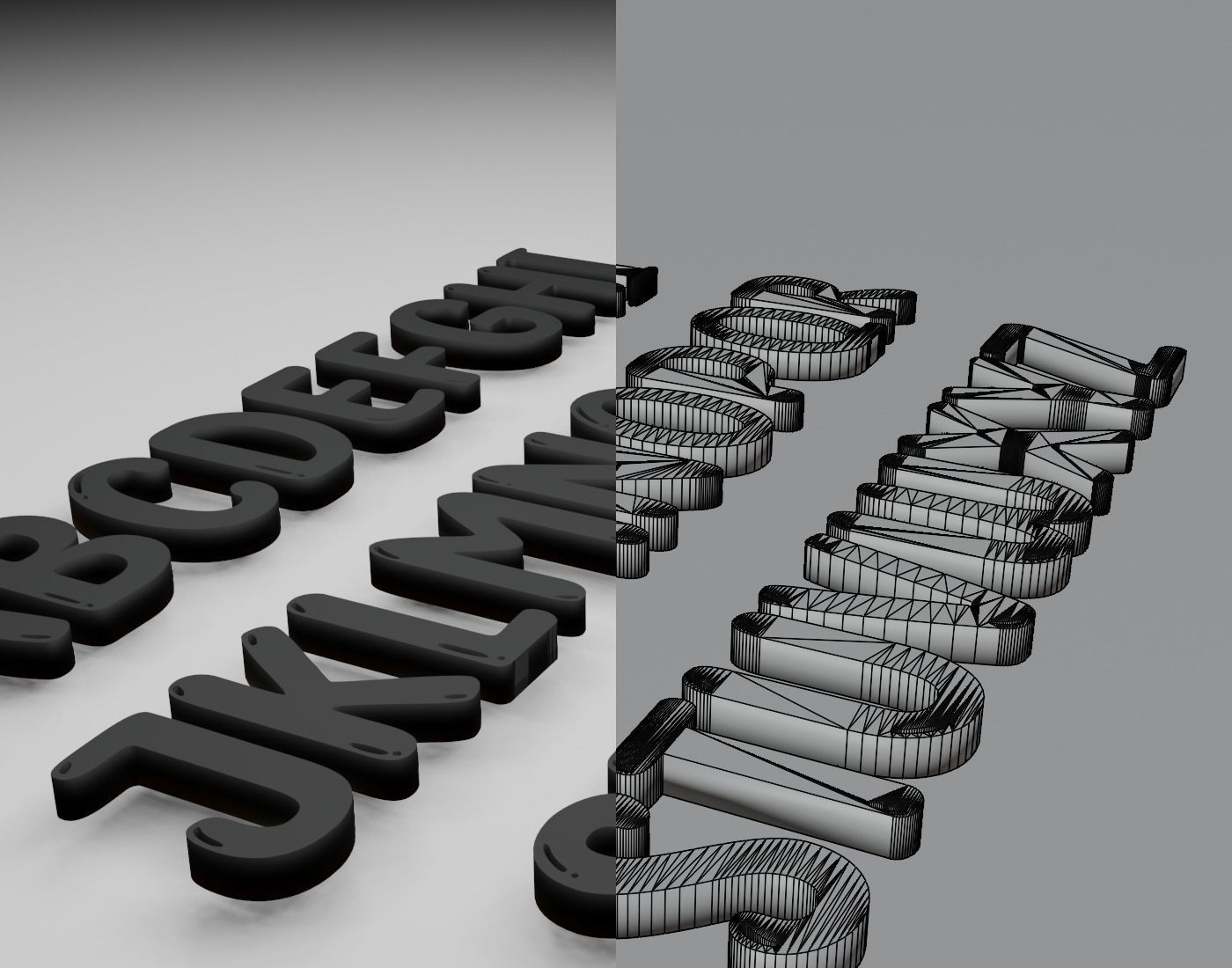 SunnyspellsRegular Text Font 3D Printing STL Collection 3D print model_11