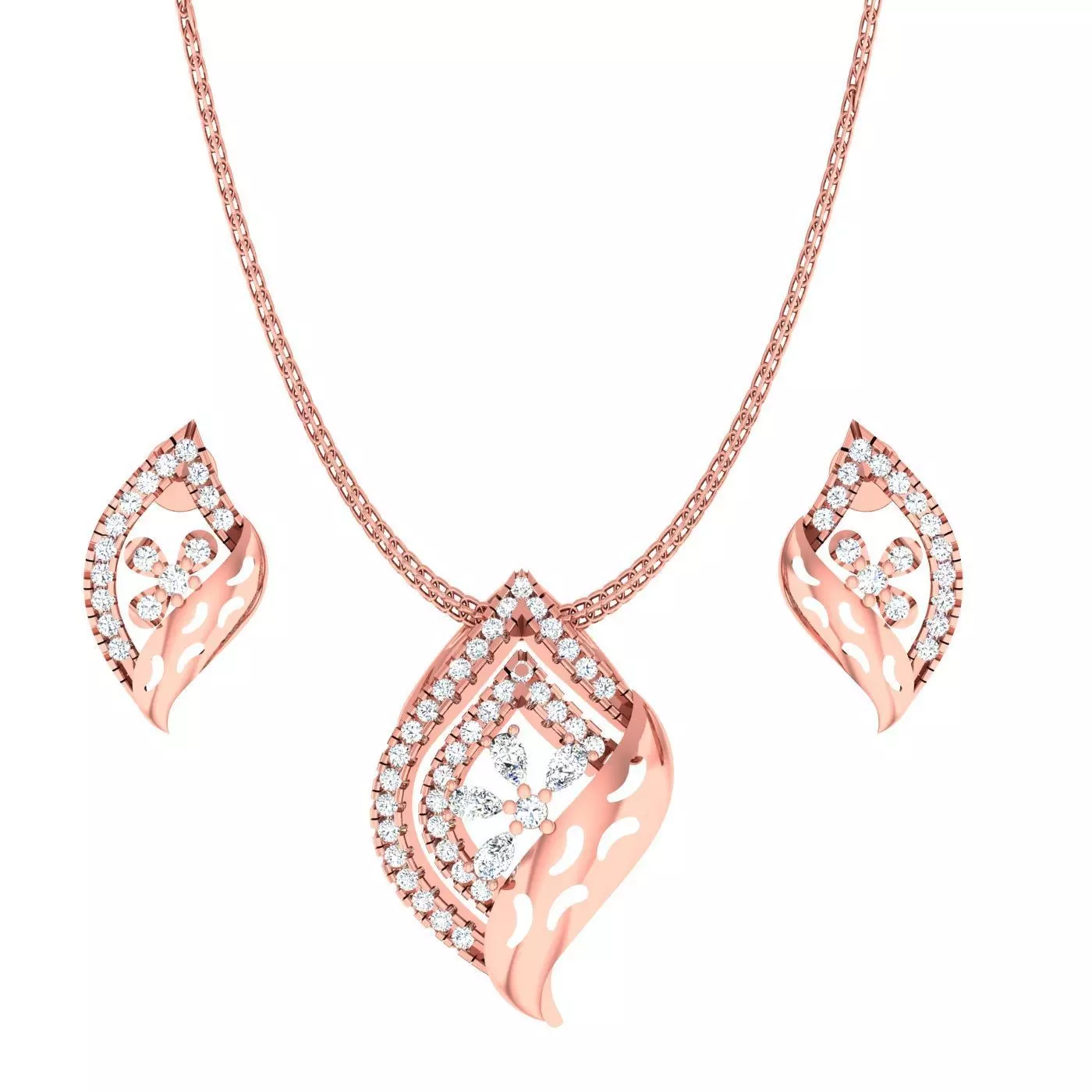 Light wt Pendant Earrings Set 3dm stl obj mtl gltf glb renders 3D print model