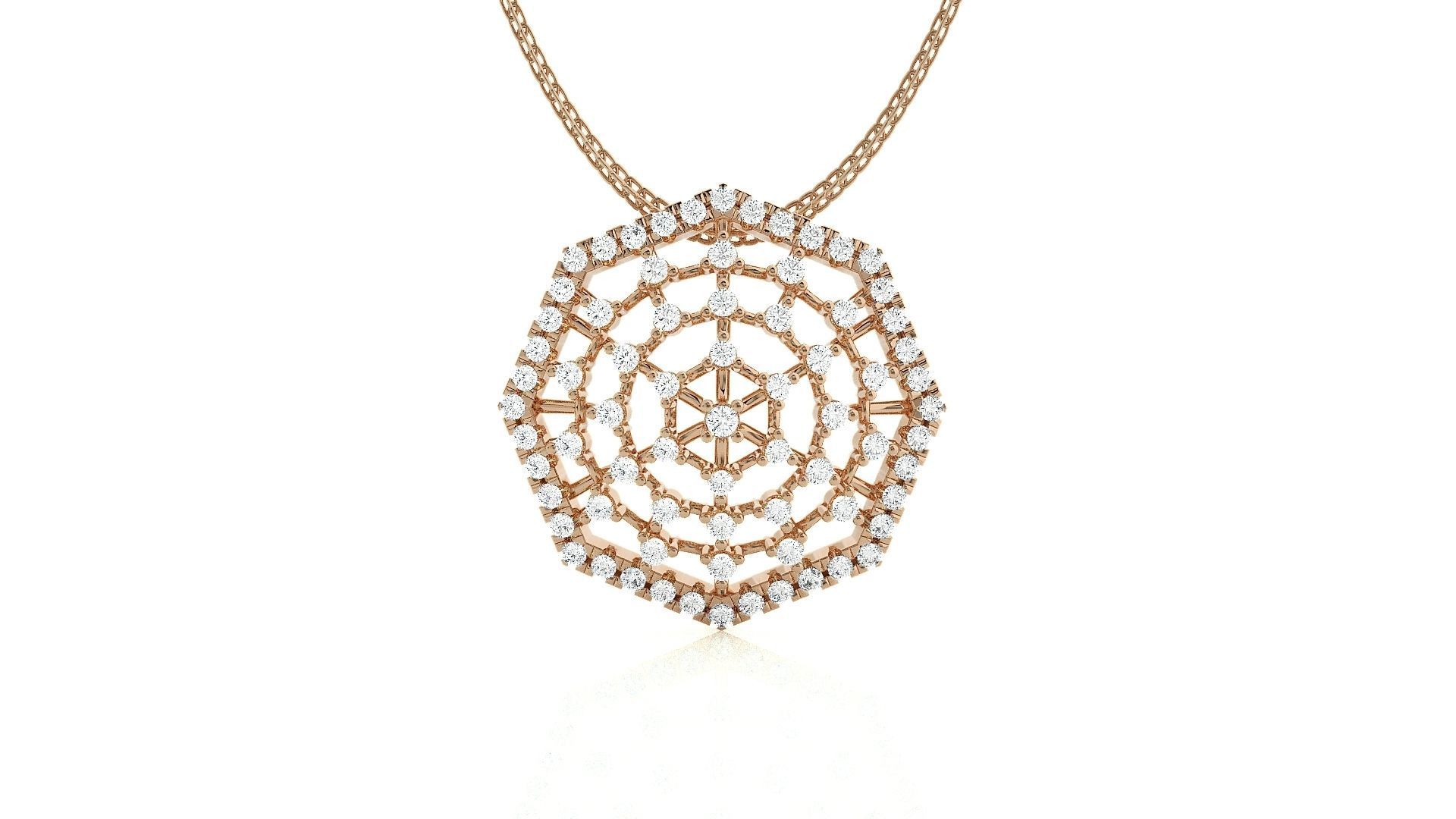 Spiders Web Light wt Pendant Earrings Set 3dm stl obj mtl gltf 3D print model_1