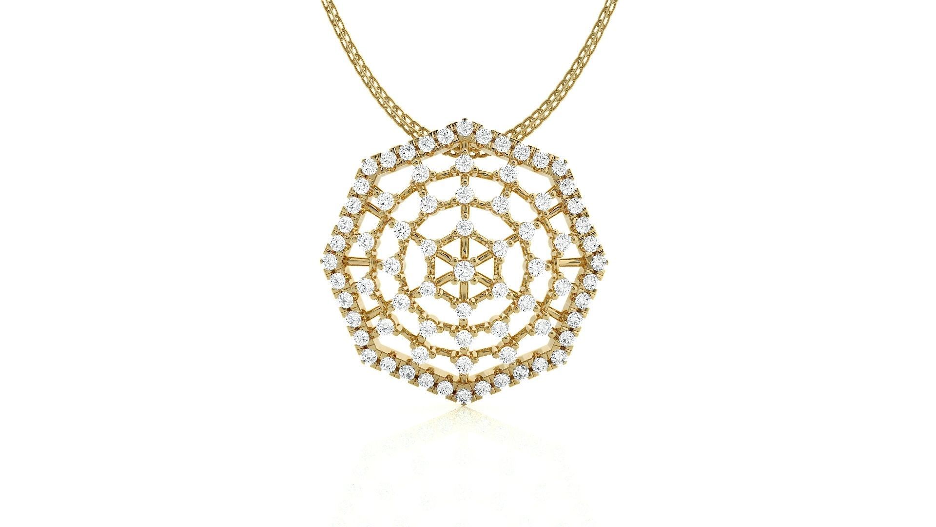 Spiders Web Light wt Pendant Earrings Set 3dm stl obj mtl gltf 3D print model_18