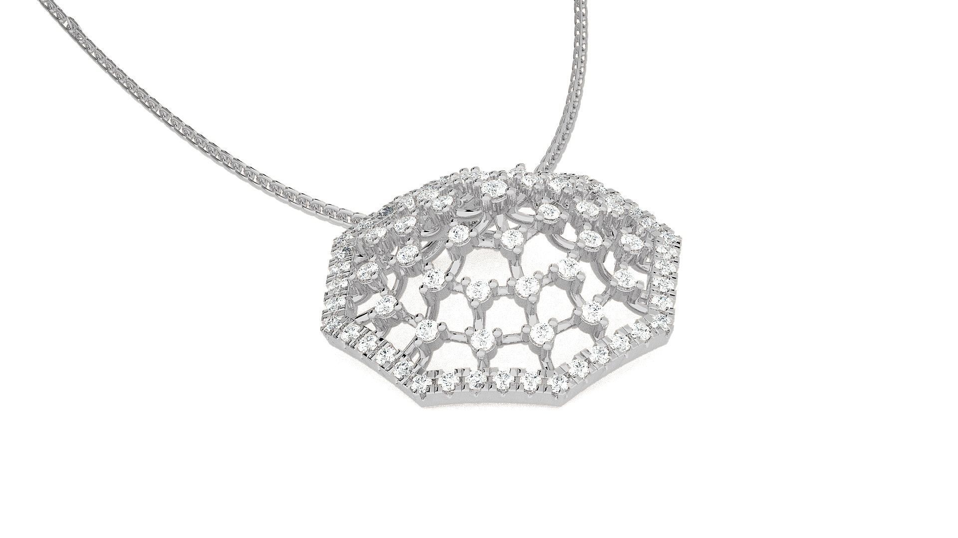 Spiders Web Light wt Pendant Earrings Set 3dm stl obj mtl gltf 3D print model_16