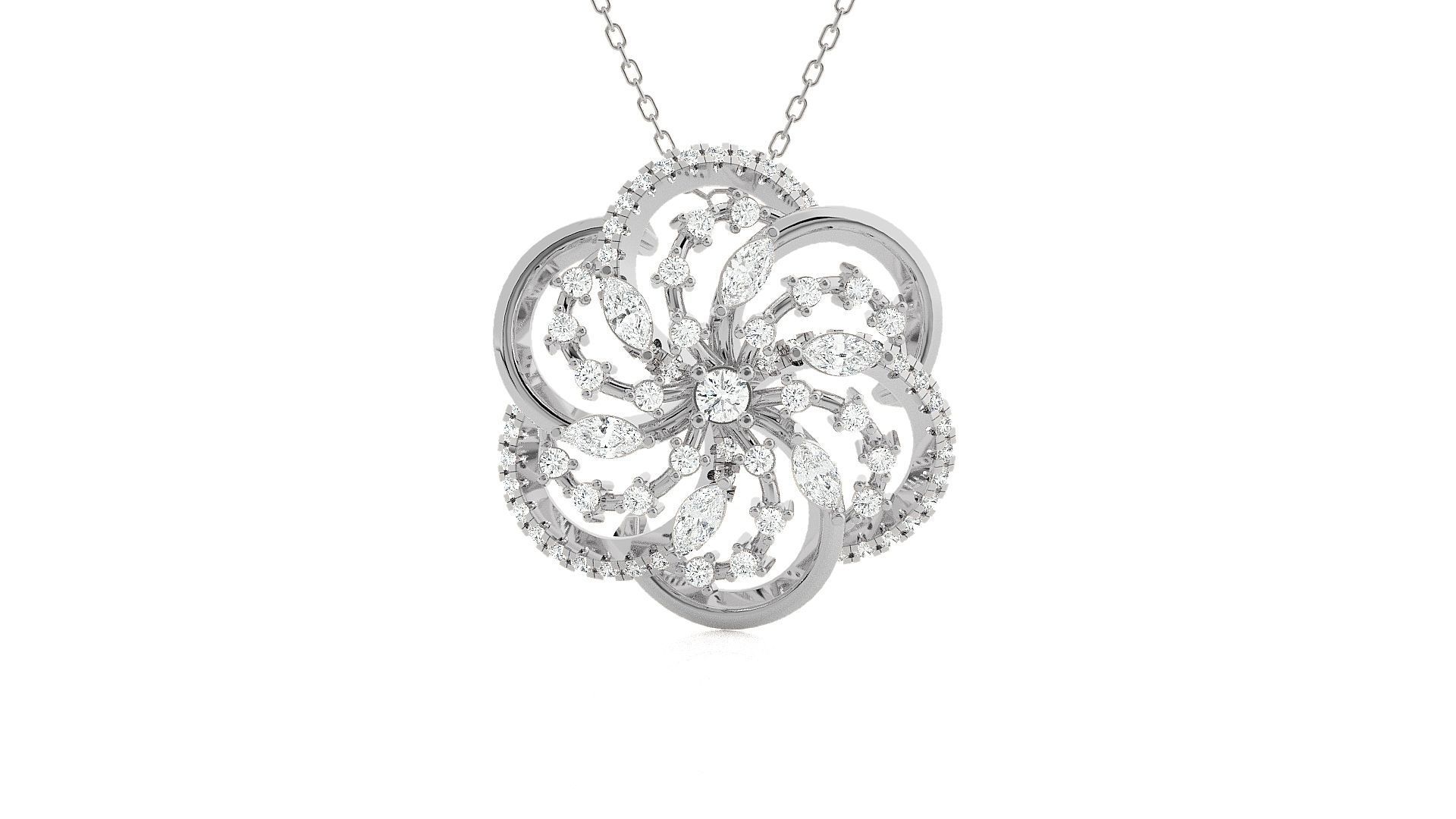 Wire Mesh High Jewelry Pendant Earrings Set 3dm stl obj mtl gltf 3D print model_9