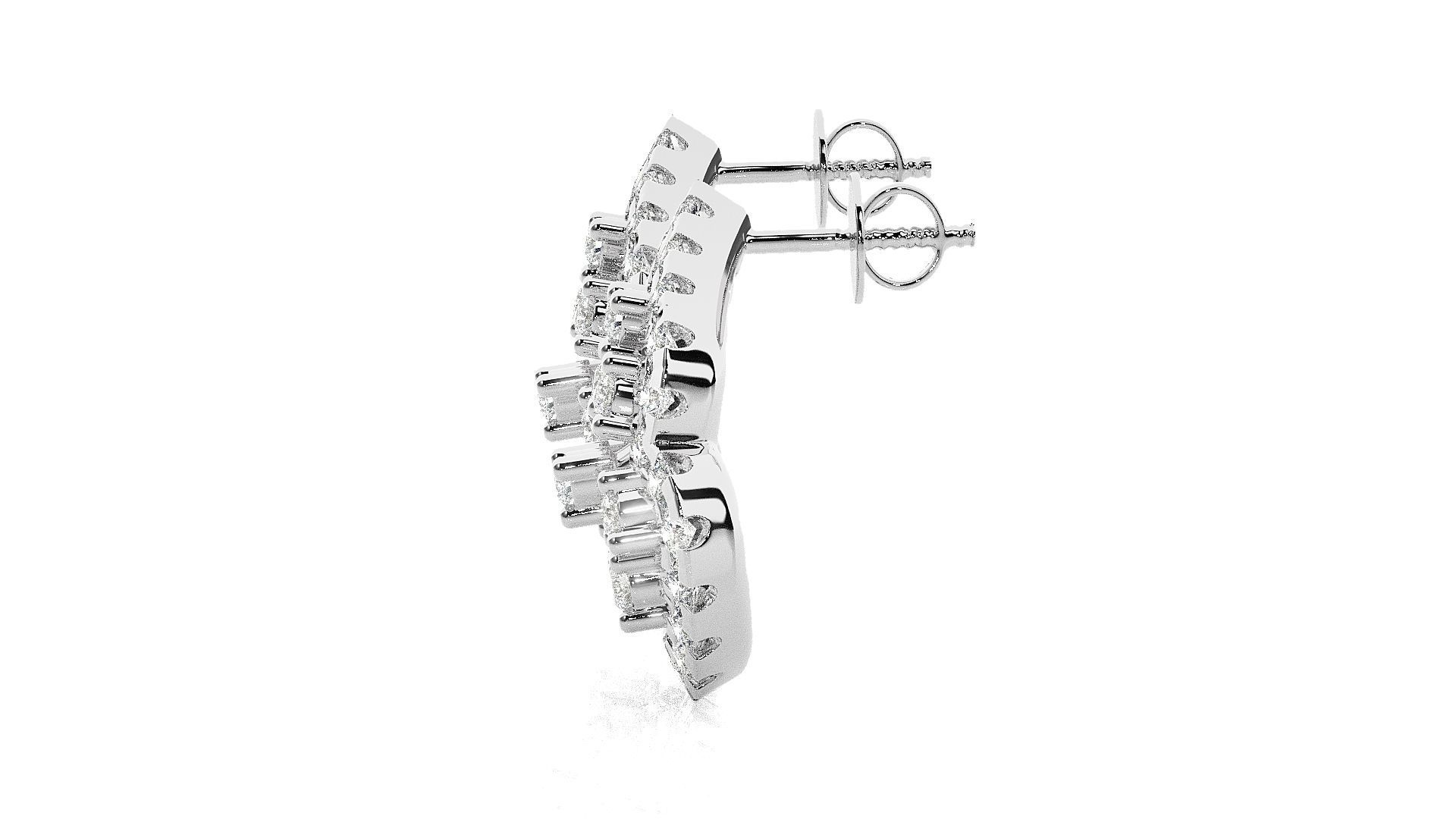 Wire High Jewelry Pendant Earrings Set 3dm stl obj mtl gltf glb 3D print model_14