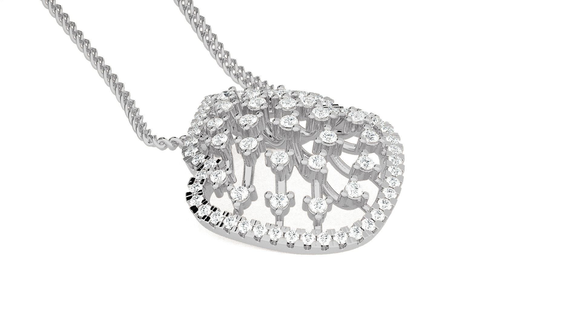 Wire High Jewelry Pendant Earrings Set 3dm stl obj mtl gltf glb 3D print model_17