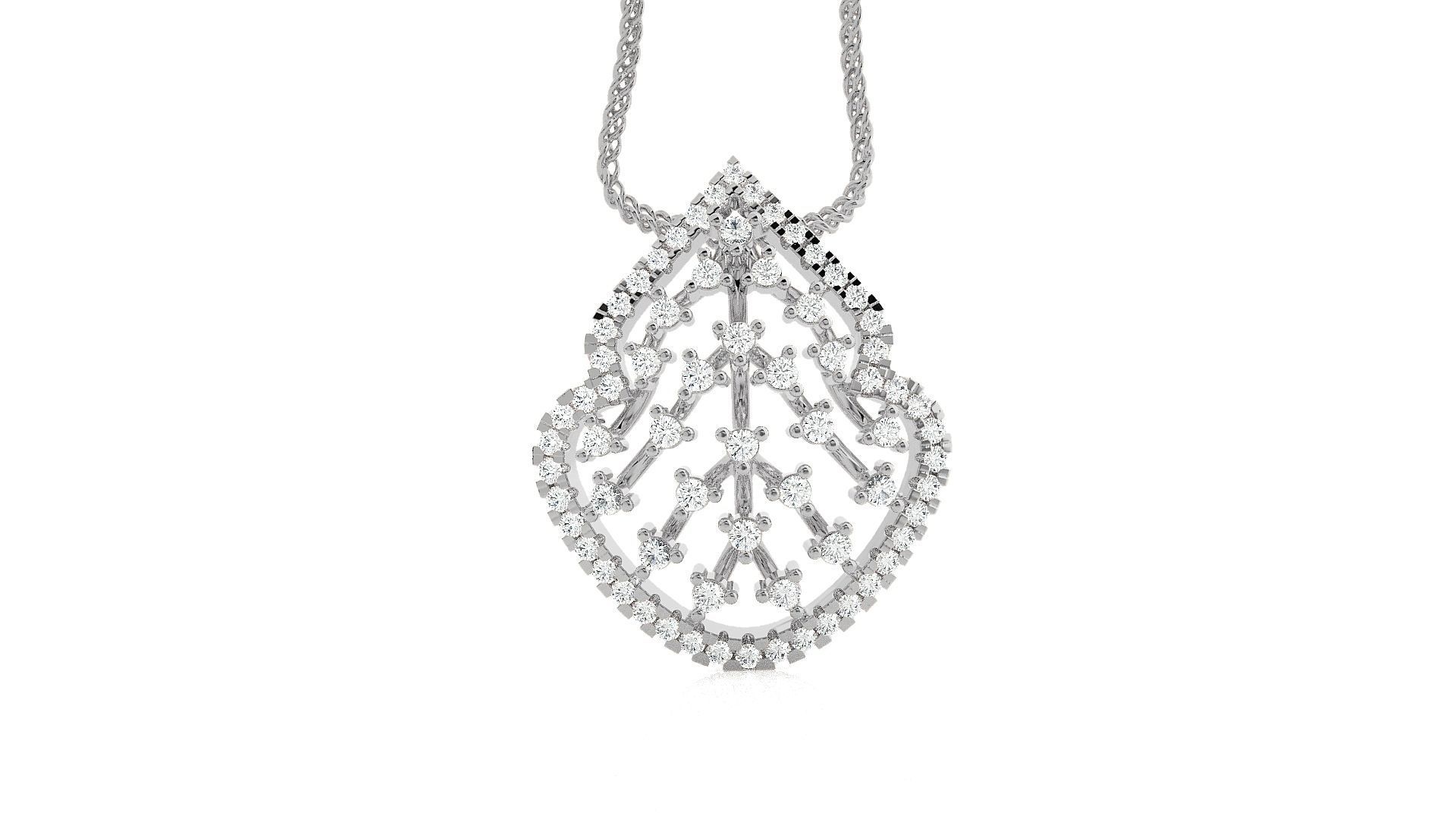 Wire High Jewelry Pendant Earrings Set 3dm stl obj mtl gltf glb 3D print model_11