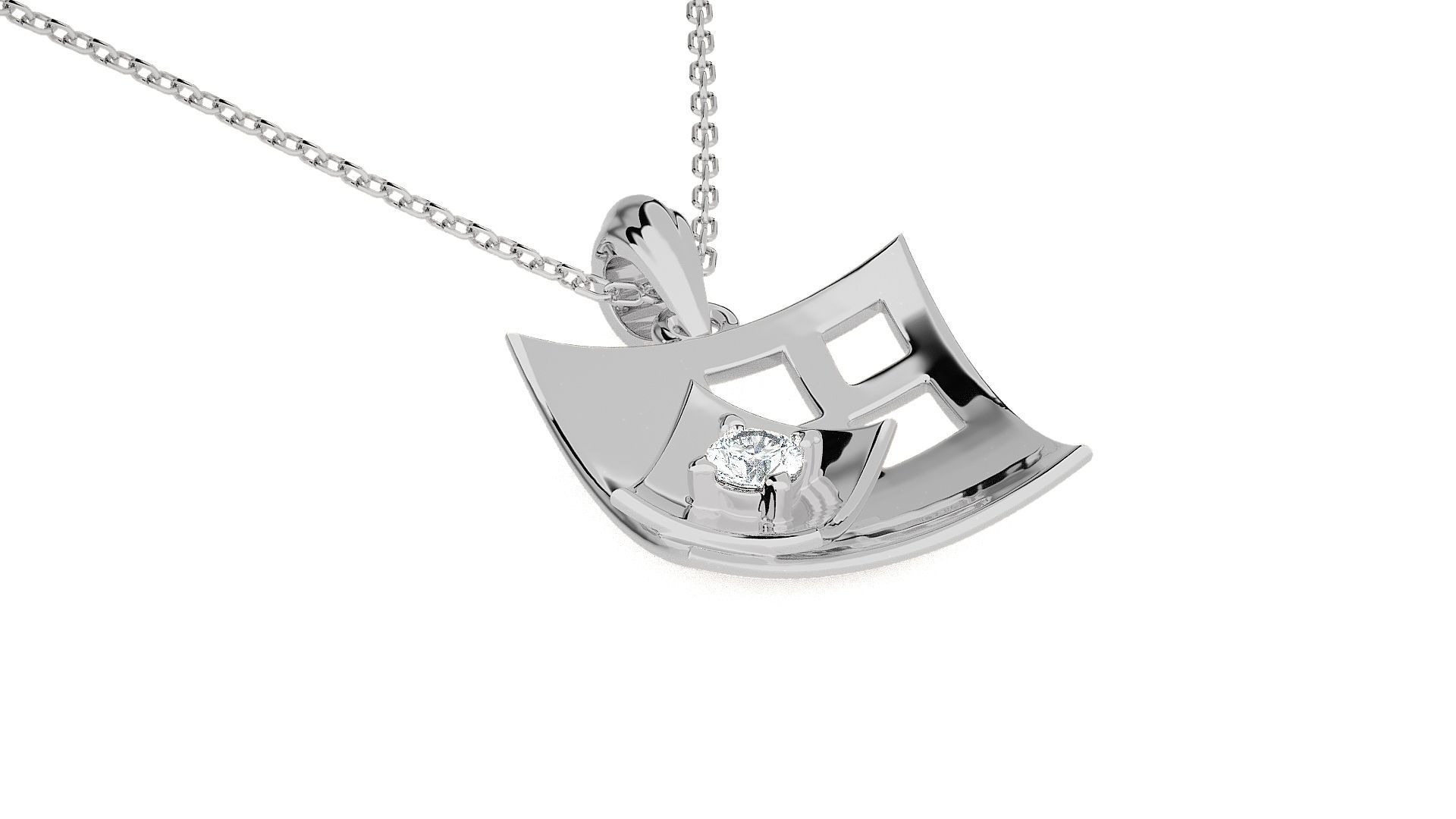 Flowers Light wt Pendant Earrings Set 3dm stl renders details 3D print model_15