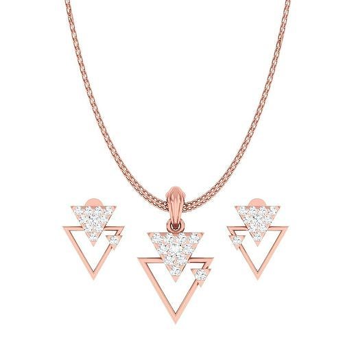 Triangle Light wt Pendant Earrings Set 3dm stl renders details 3D print model