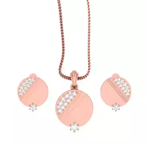 Disc Light wt Pendant Earrings Set 3dm stl renders details 3D print model