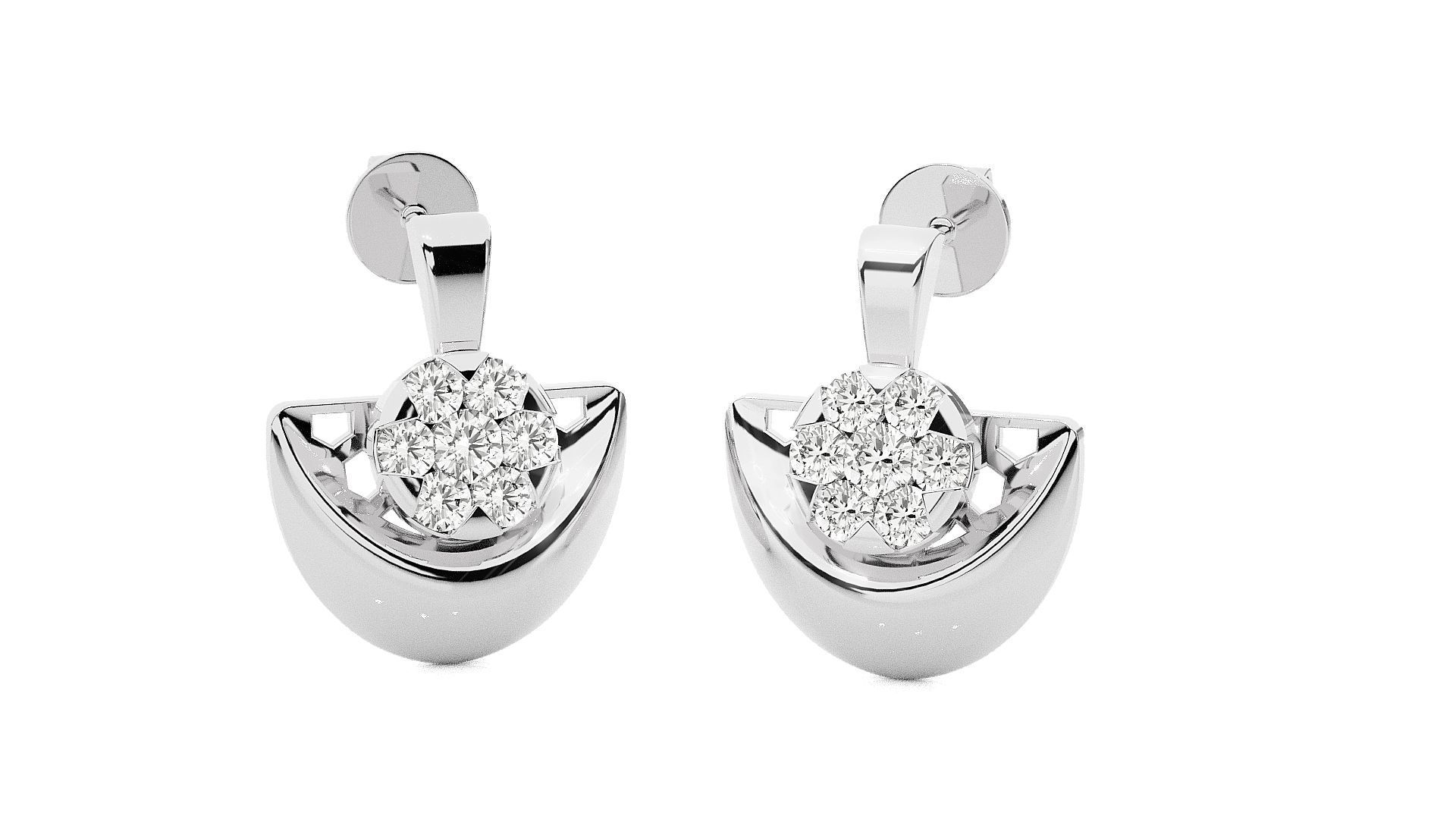 Light wt Pendant Earrings Set 3dm stl renders details 3D print model_39