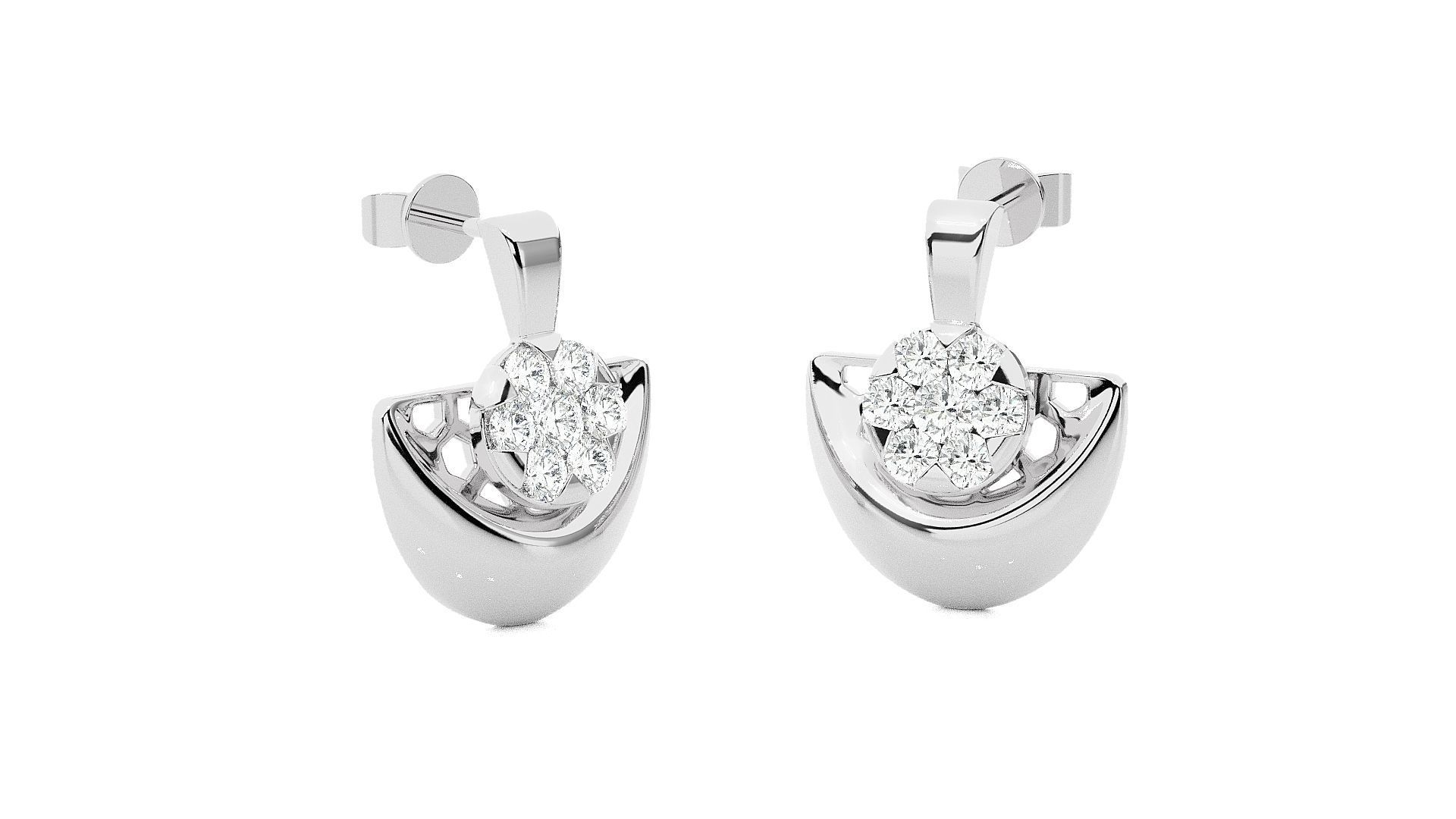 Light wt Pendant Earrings Set 3dm stl renders details 3D print model_41