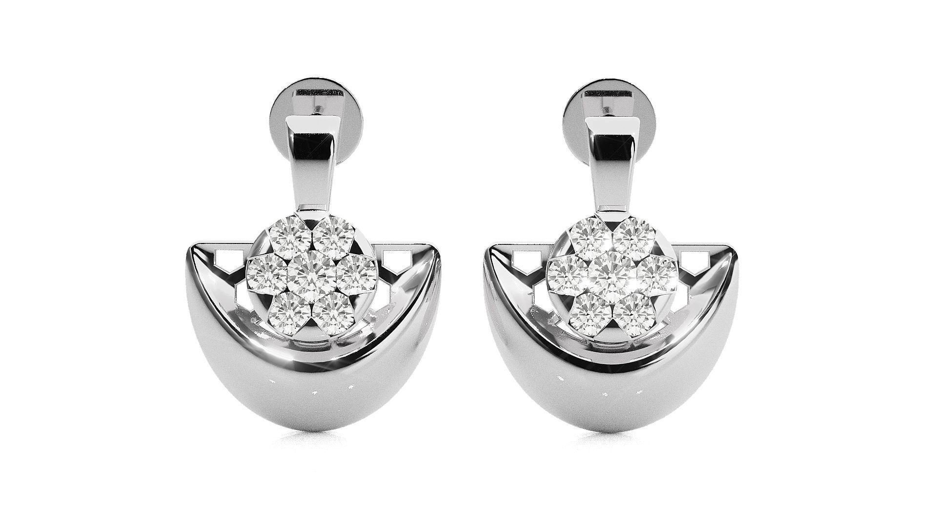 Light wt Pendant Earrings Set 3dm stl renders details 3D print model_25