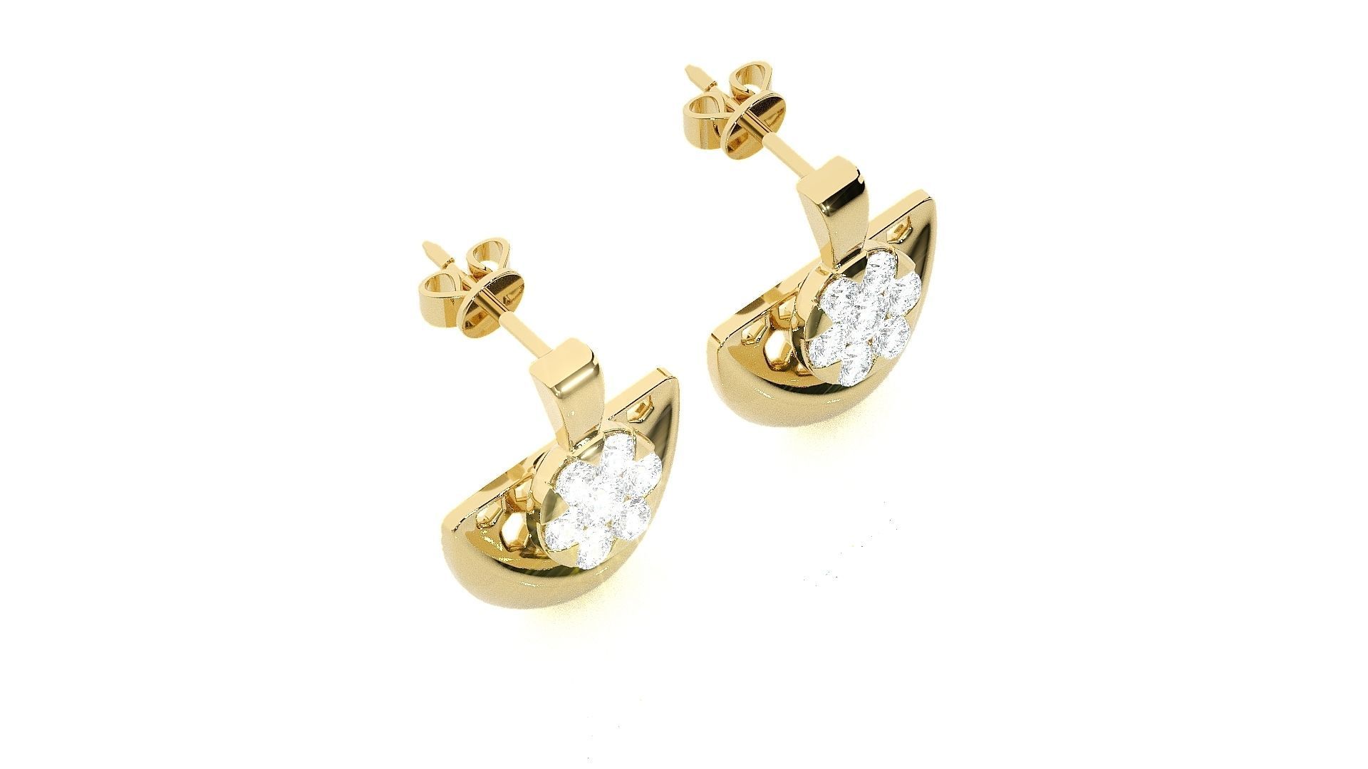 Light wt Pendant Earrings Set 3dm stl renders details 3D print model_50