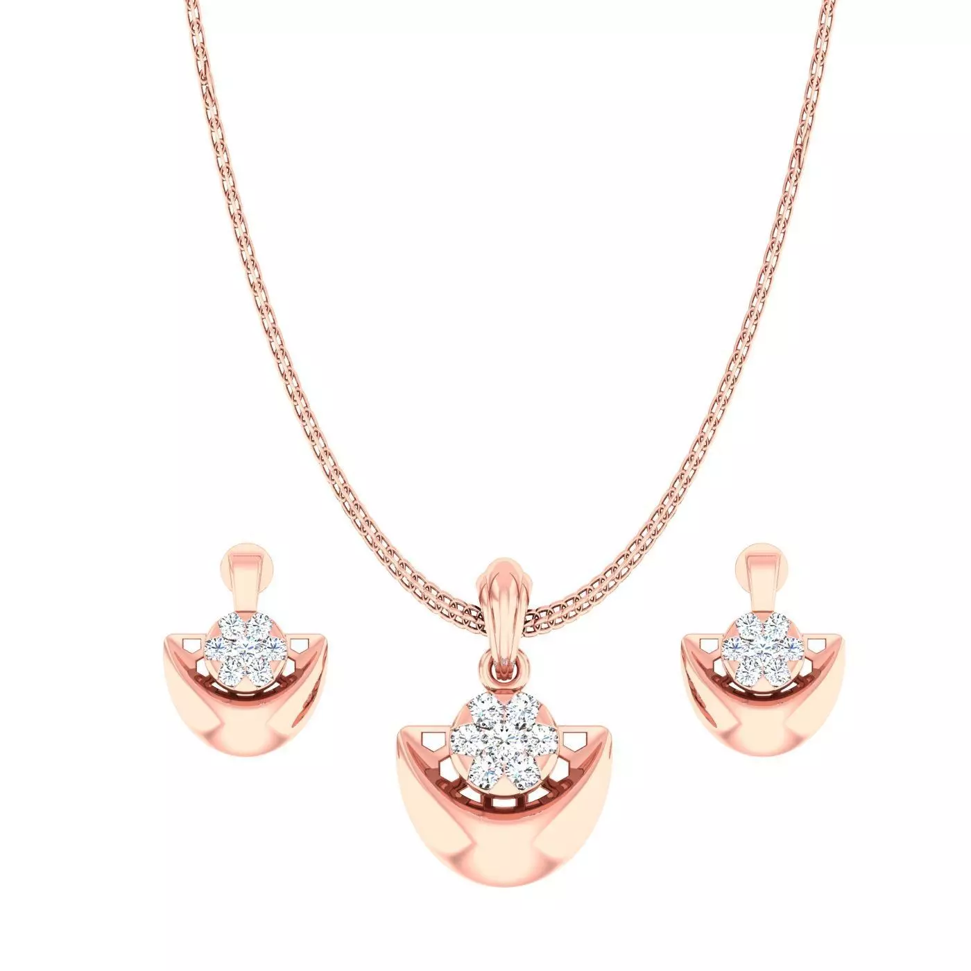 Light wt Pendant Earrings Set 3dm stl renders details 3D print model_0