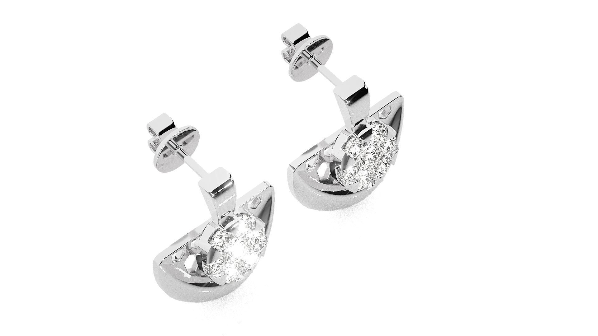 Light wt Pendant Earrings Set 3dm stl renders details 3D print model_31