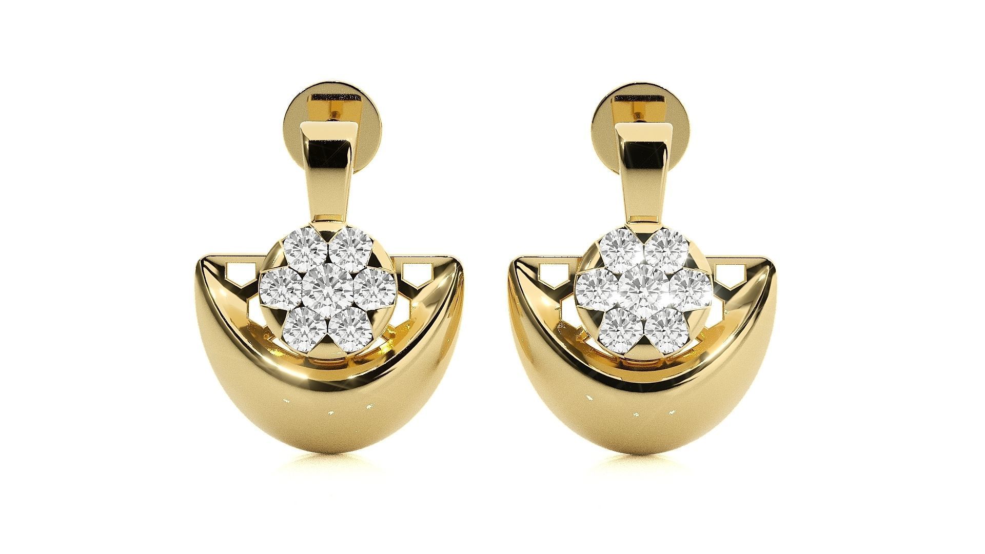 Light wt Pendant Earrings Set 3dm stl renders details 3D print model_45