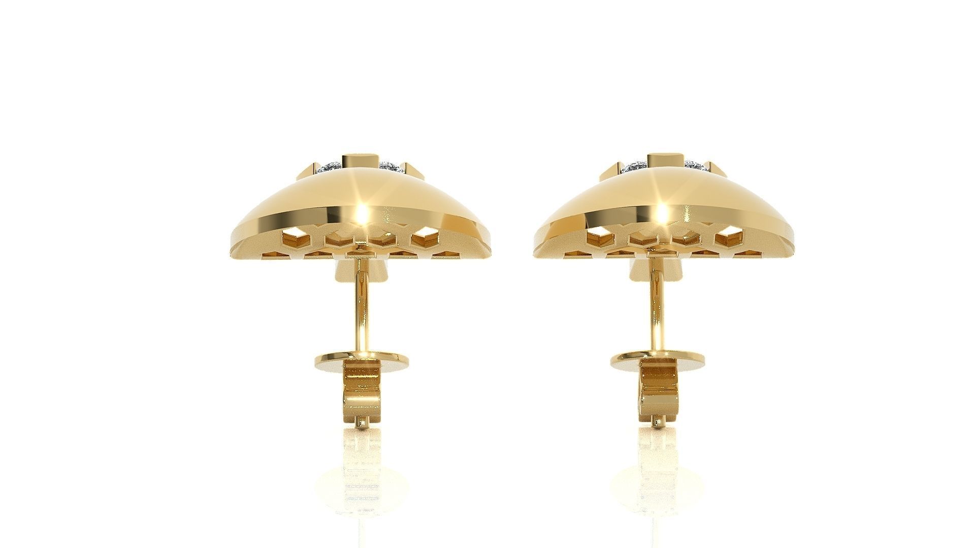 Light wt Pendant Earrings Set 3dm stl renders details 3D print model_54