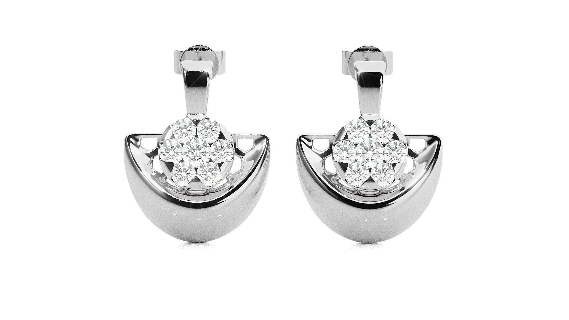 Light wt Pendant Earrings Set 3dm stl renders details 3D print model_26