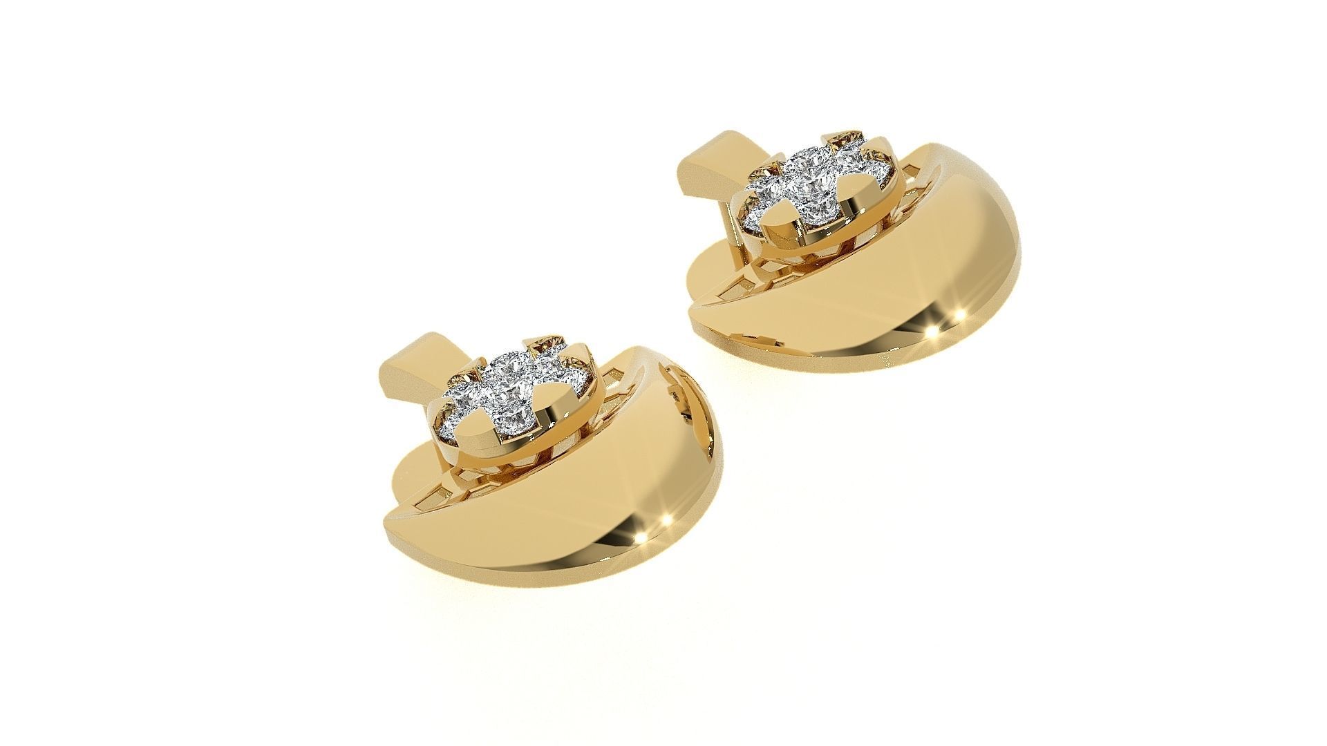 Light wt Pendant Earrings Set 3dm stl renders details 3D print model_49