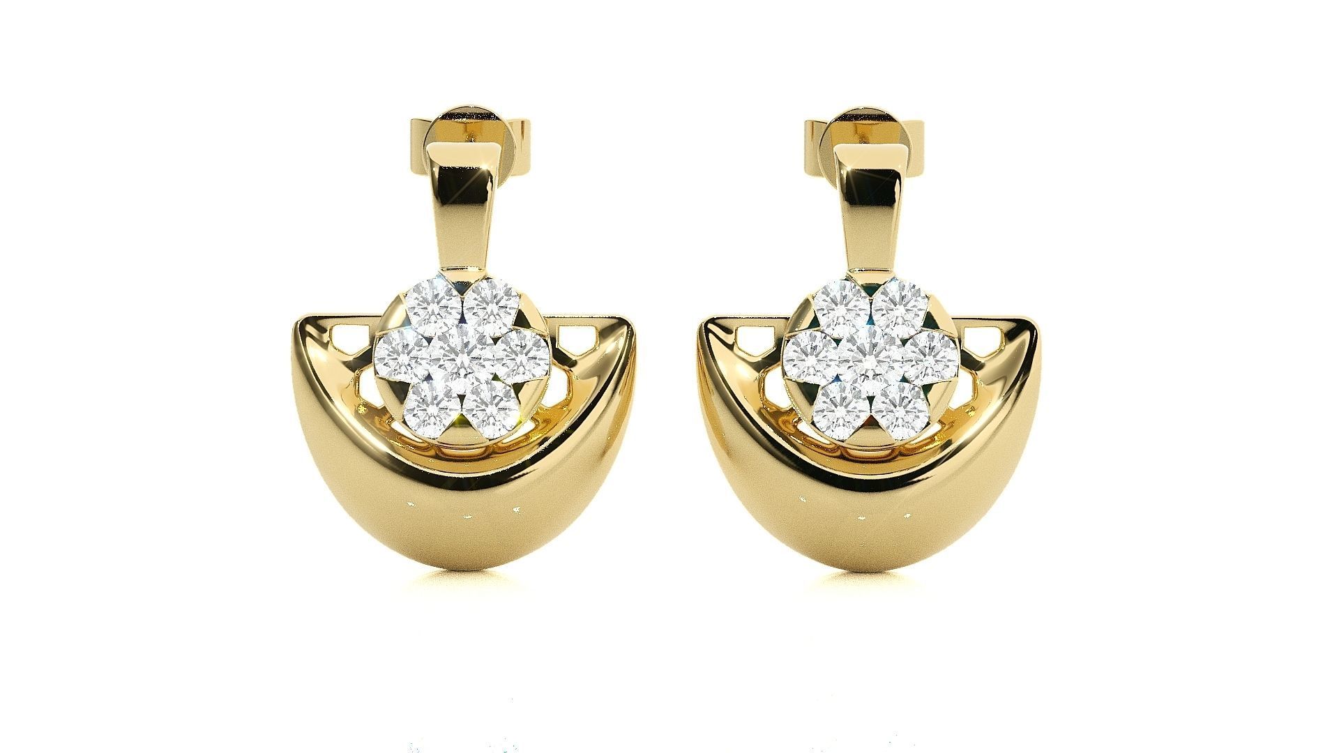 Light wt Pendant Earrings Set 3dm stl renders details 3D print model_46