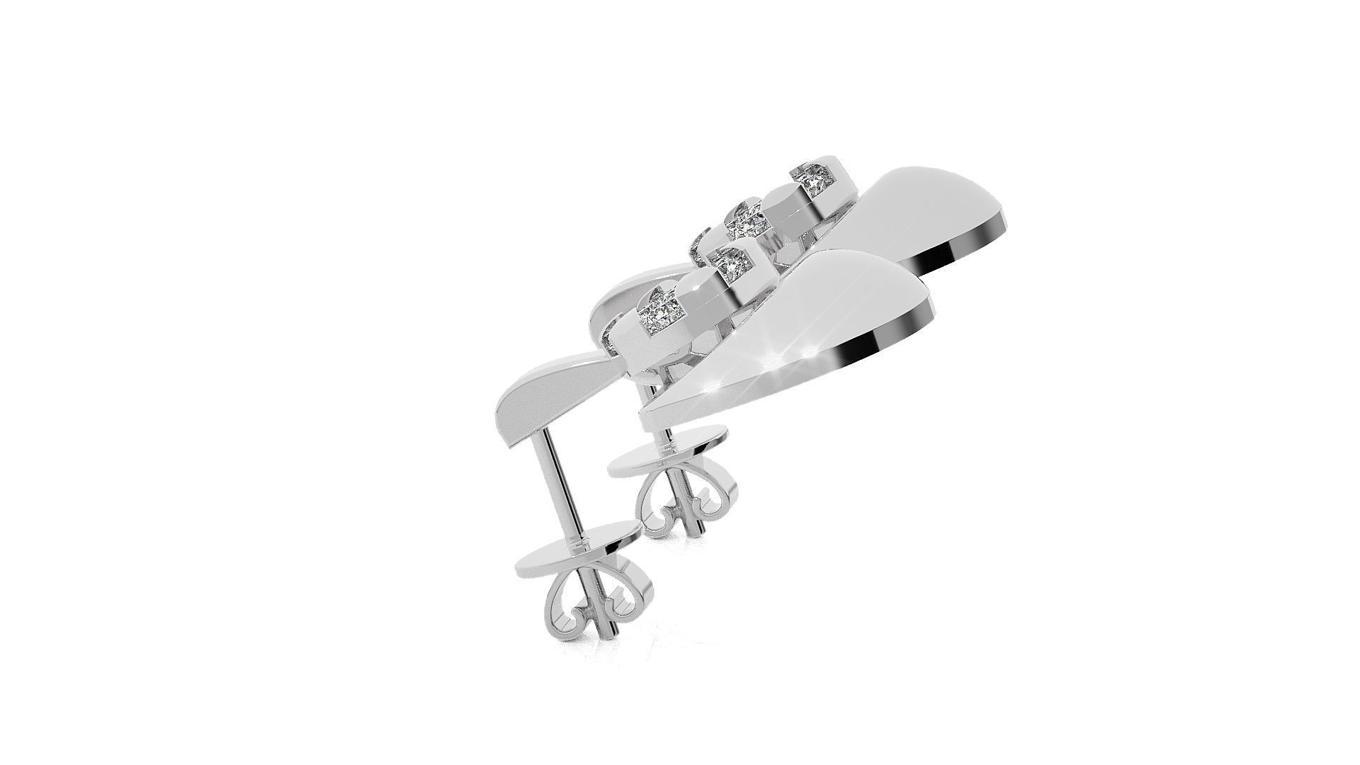 Light wt Pendant Earrings Set 3dm stl renders details 3D print model_40