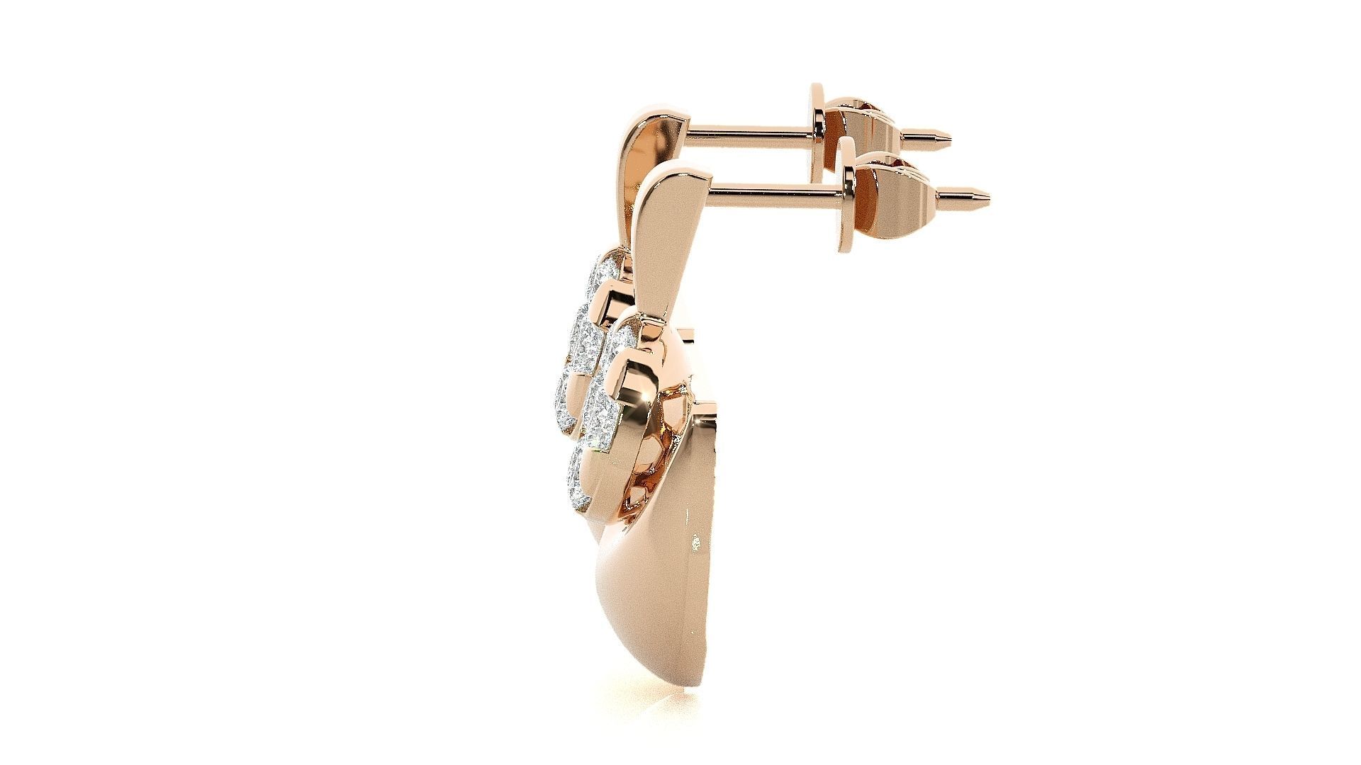 Light wt Pendant Earrings Set 3dm stl renders details 3D print model_16