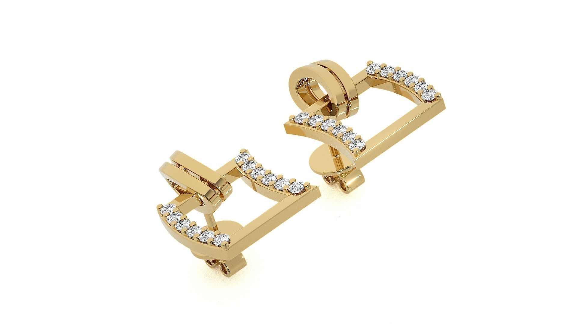 Light wt Pendant Earrings Set 3dm stl obj mtl gltf glb renders 3D print model_20