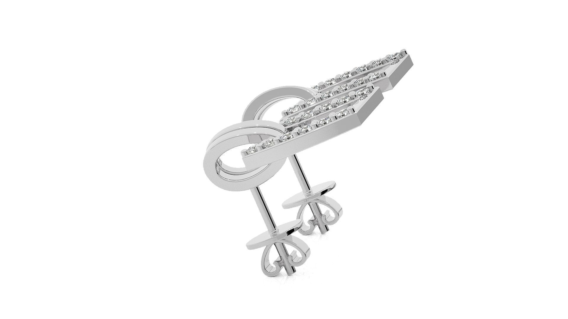 Light wt Pendant Earrings Set 3dm stl obj mtl gltf glb renders 3D print model_16