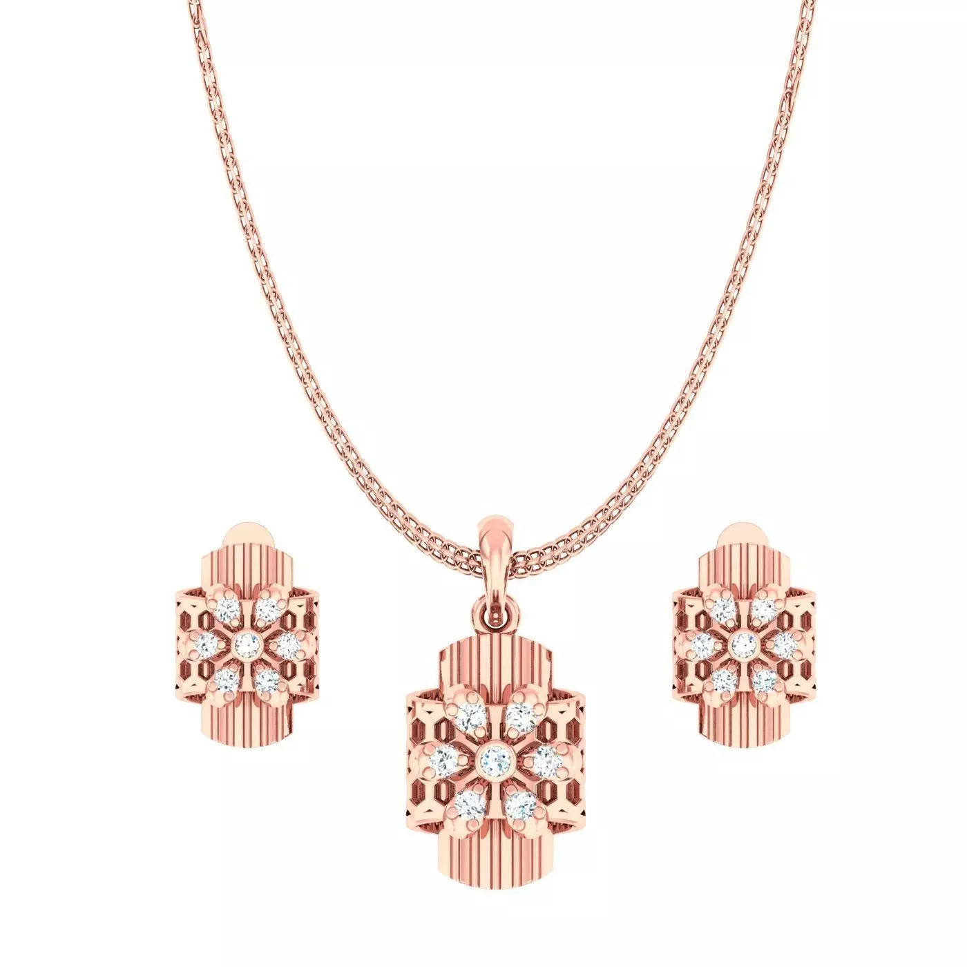 Light wt Pendant Earrings Set 3dm stl obj mtl gltf glb renders 3D print model