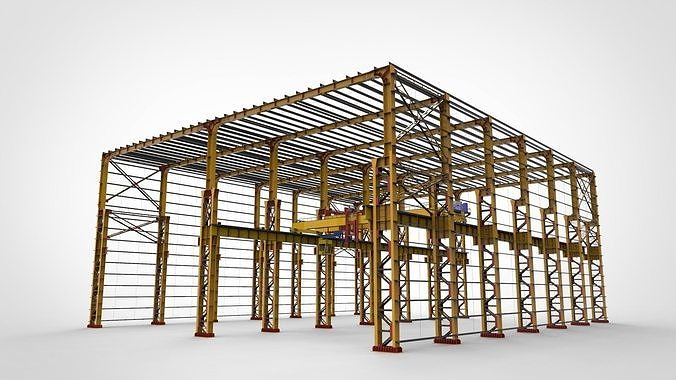 Warehouse Construction 3D model