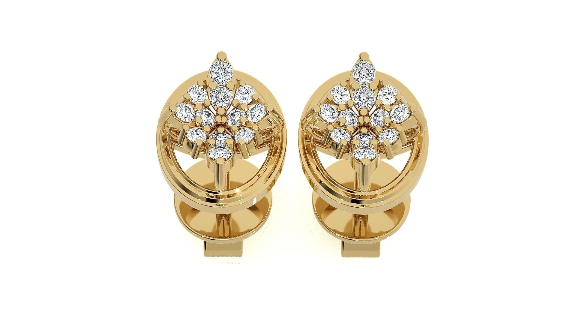 Light wt Pendant Earrings Set 3dm stl obj mtl gltf glb renders  3D print model_17